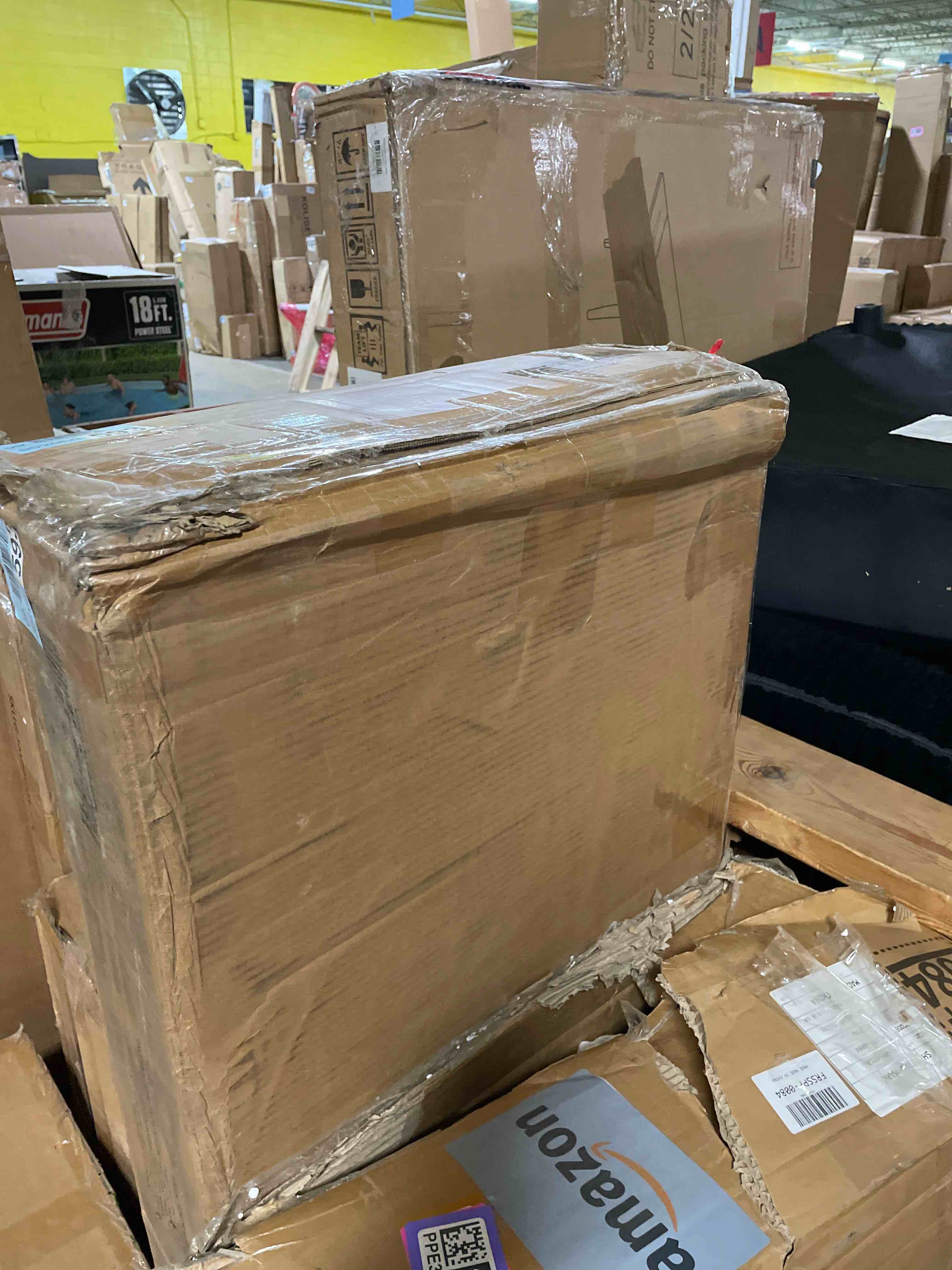 Condition photo showing Good Condition for loeway full metal bed frame with classical headboard and footboard, platform bed frame with sturdy metal slats support, adequate under bed storage, no box spring needed, easy assembly, black