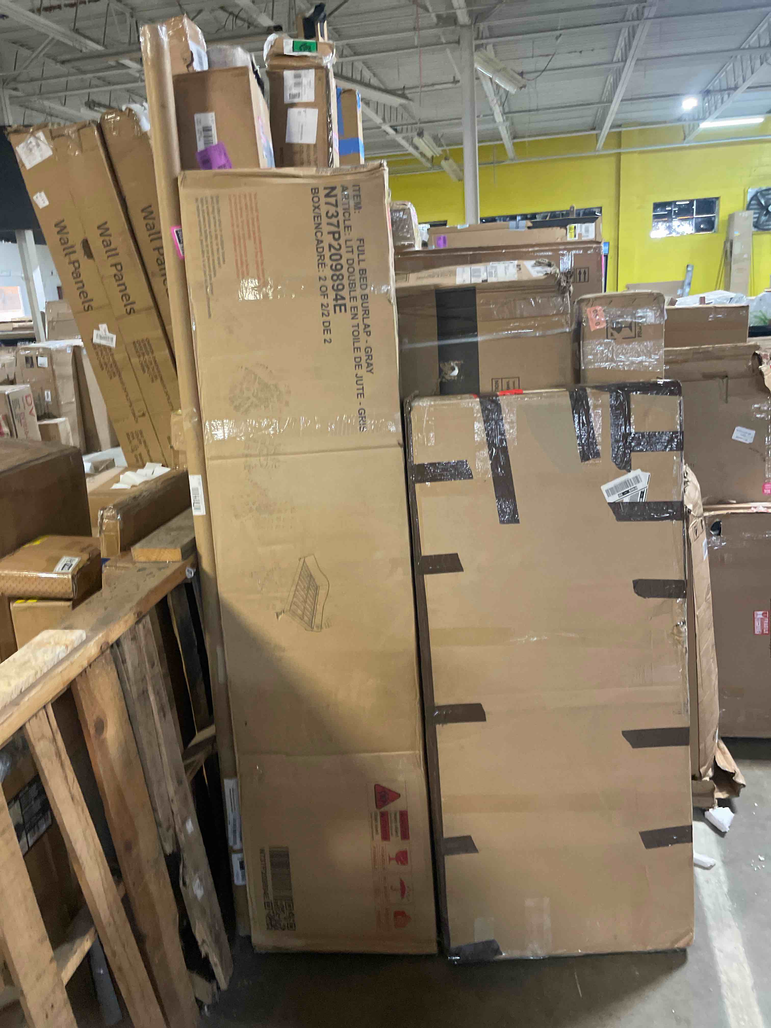 Condition photo showing New/Like New for baxton studio milligan modern and contemporary beige fabric upholstered and dark brown finished wood full size daybed