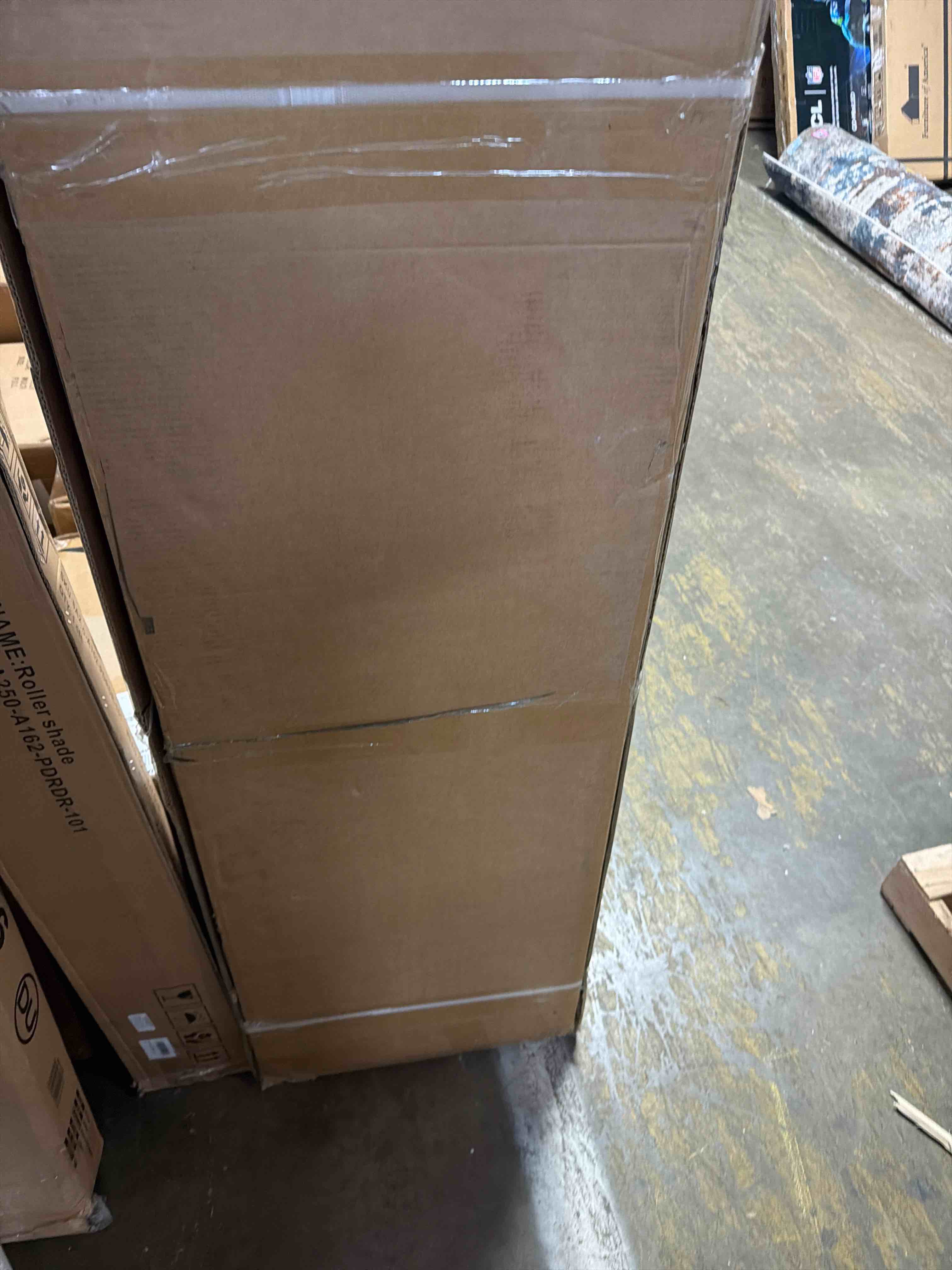 Condition photo showing New/Like New for double paneled manufactured wood primed bi-fold door with hardy