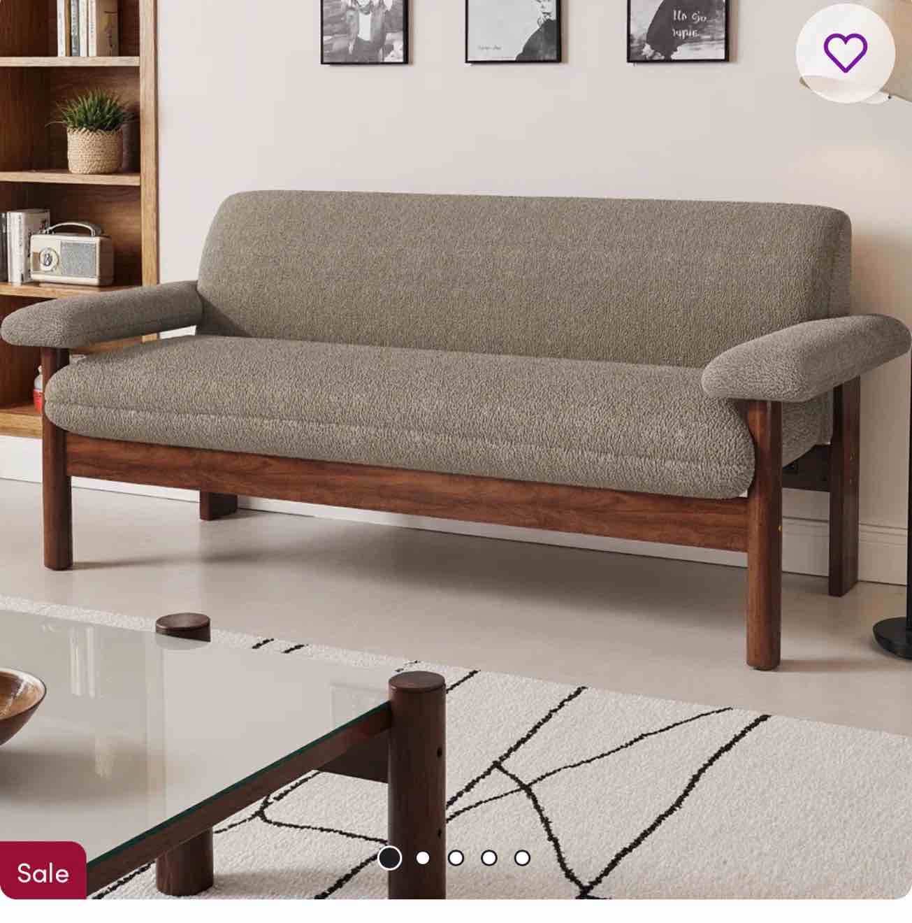 Luma 72.8-Inch Modern Scandinavian Upholstered 2-Seater Loveseat with Plush Armrest Pillows and Solid Rubberwood Frame