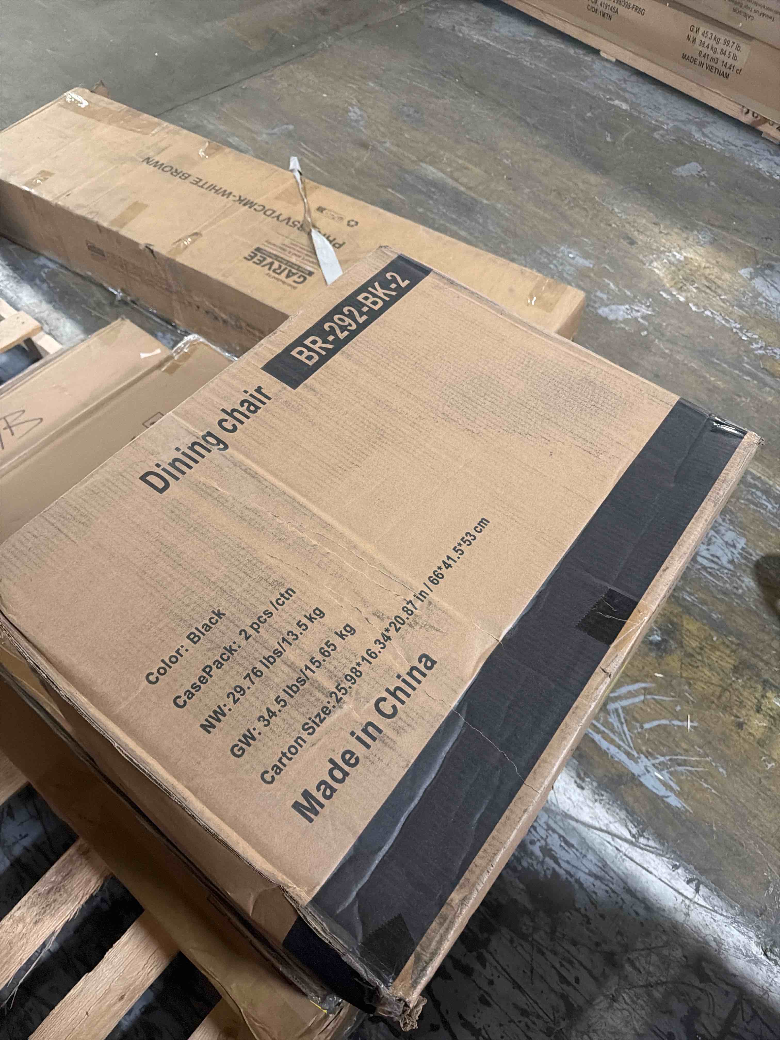 Condition photo showing New/Like New for yaheetech dining chairs set of 4 pu leather upholstered parsons dining chairs with solid wood legs for kitchen/living room/restaurant, modern style, black