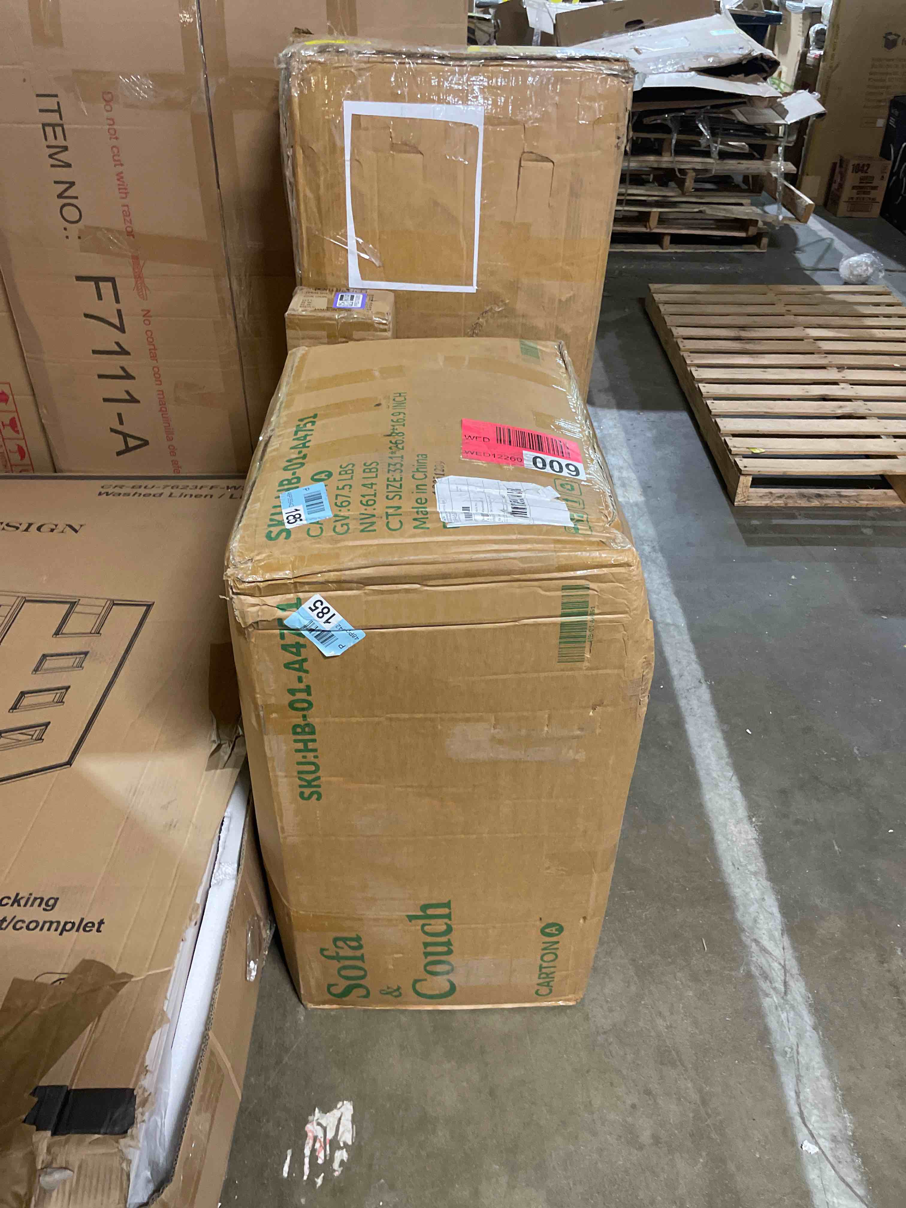 Condition photo showing As Is for afuson 106.3” sectional couches for living room, set of cloud couch, modular sectional sofa, convertible sofas bed, deep seat sofa, l shaped cozy sofa furniture set, corduroy, blue (armless seat only)
