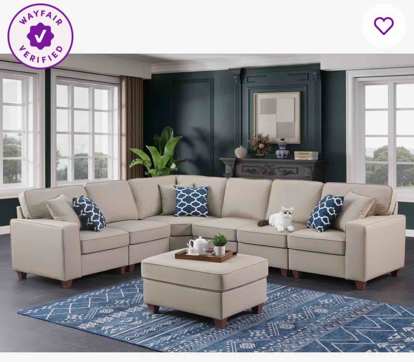 Carton D: Corner Seat Frame & Back Cushion & Lon