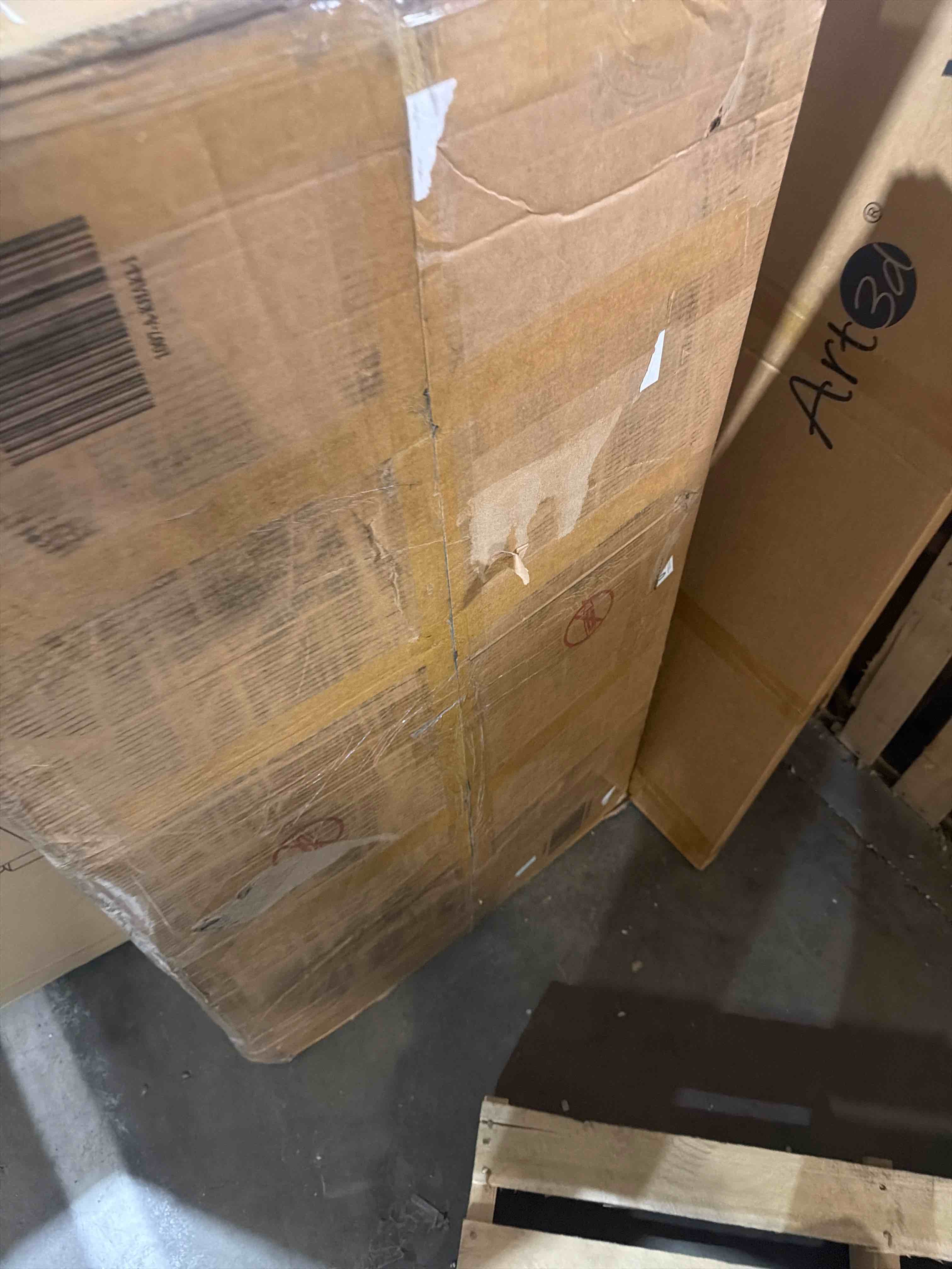 Condition photo showing As Is for 65" wide convertible futon sofa bed with pull-out