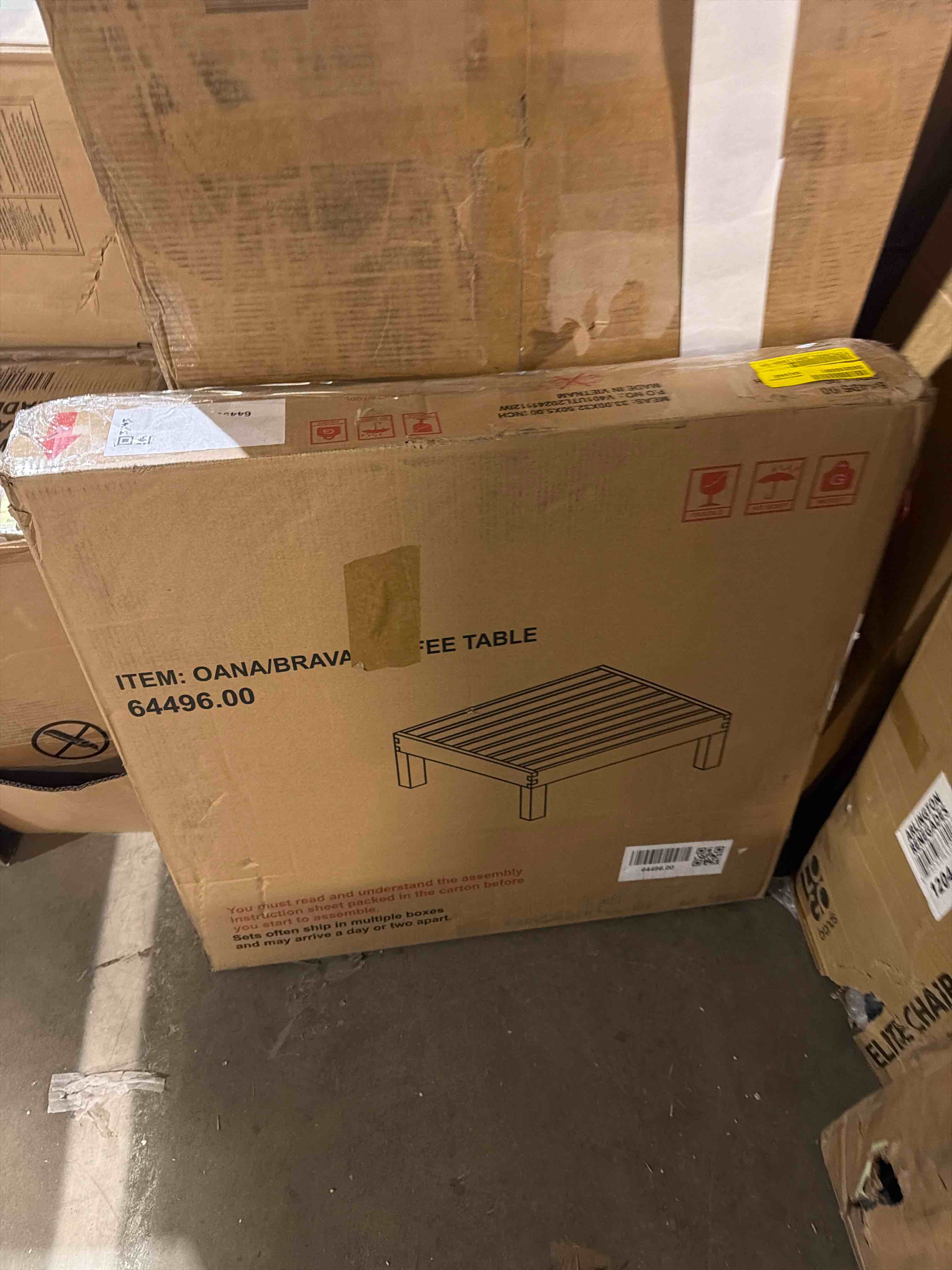 Condition photo showing As Is for 12 piece sectional seating group