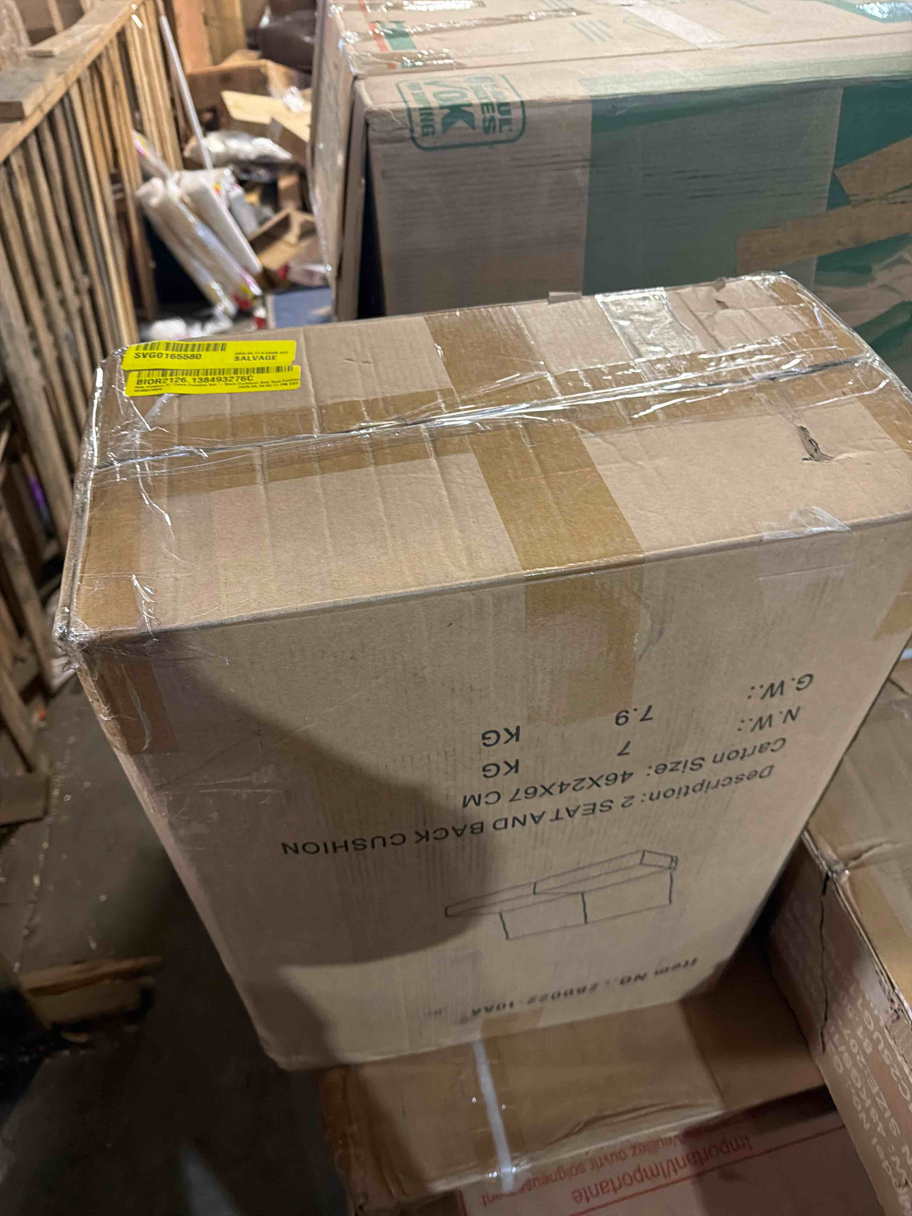 Condition photo showing New/Like New for deb outdoor 6" thick cushion set  back cushions and seat cushion