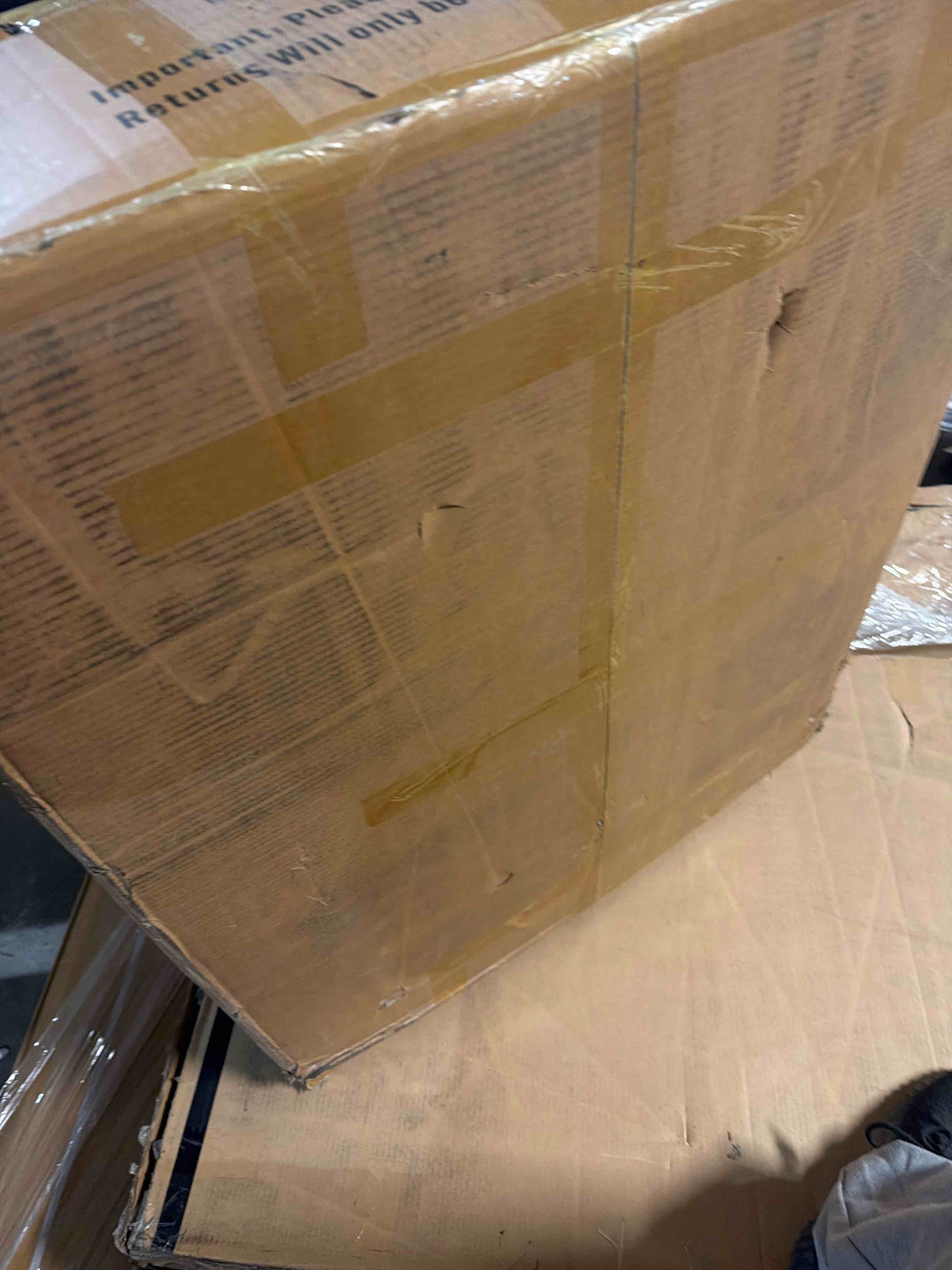 Condition photo showing As Is for modechai sectional sofa, 152à down filled sofa, 6 seats u shaped co