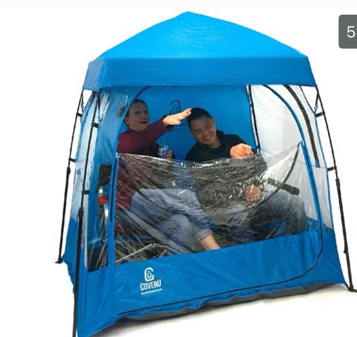 CoverU Sports Shelter - 2 Person Weather Tent Pod (BLUE) (As Is Item)