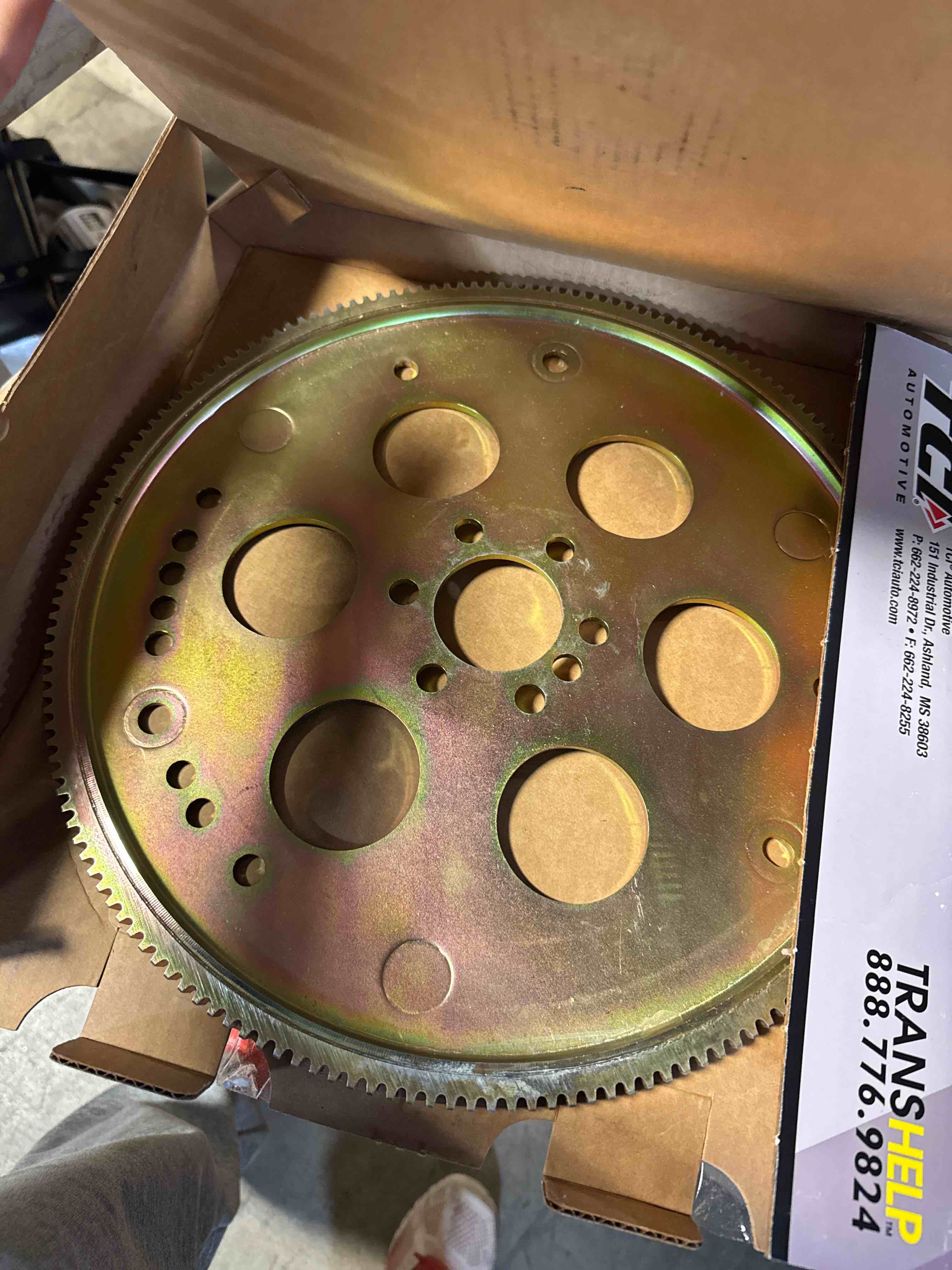 Condition photo showing New/Like New for tci sfi 29.1 flexplate 168 tooth internal balance small block chevy p/n 399273