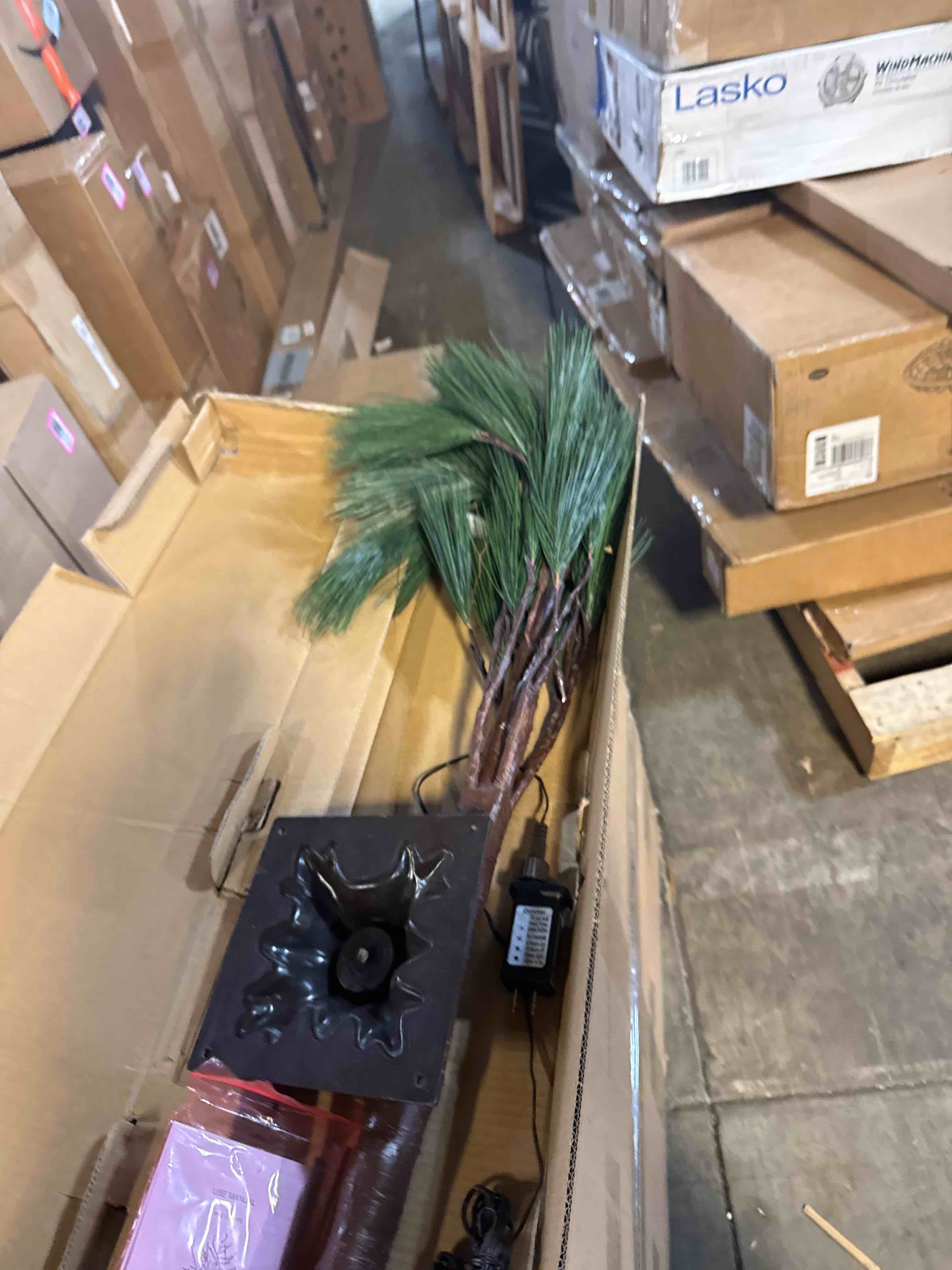 Condition photo showing New/Like New for hairui lighted christmas pine tree with lights 4ft 36 warm white led lights, tree with lights for room thanksgiving christmas holiday decoration indoor outdoor 4ft long neddle pine