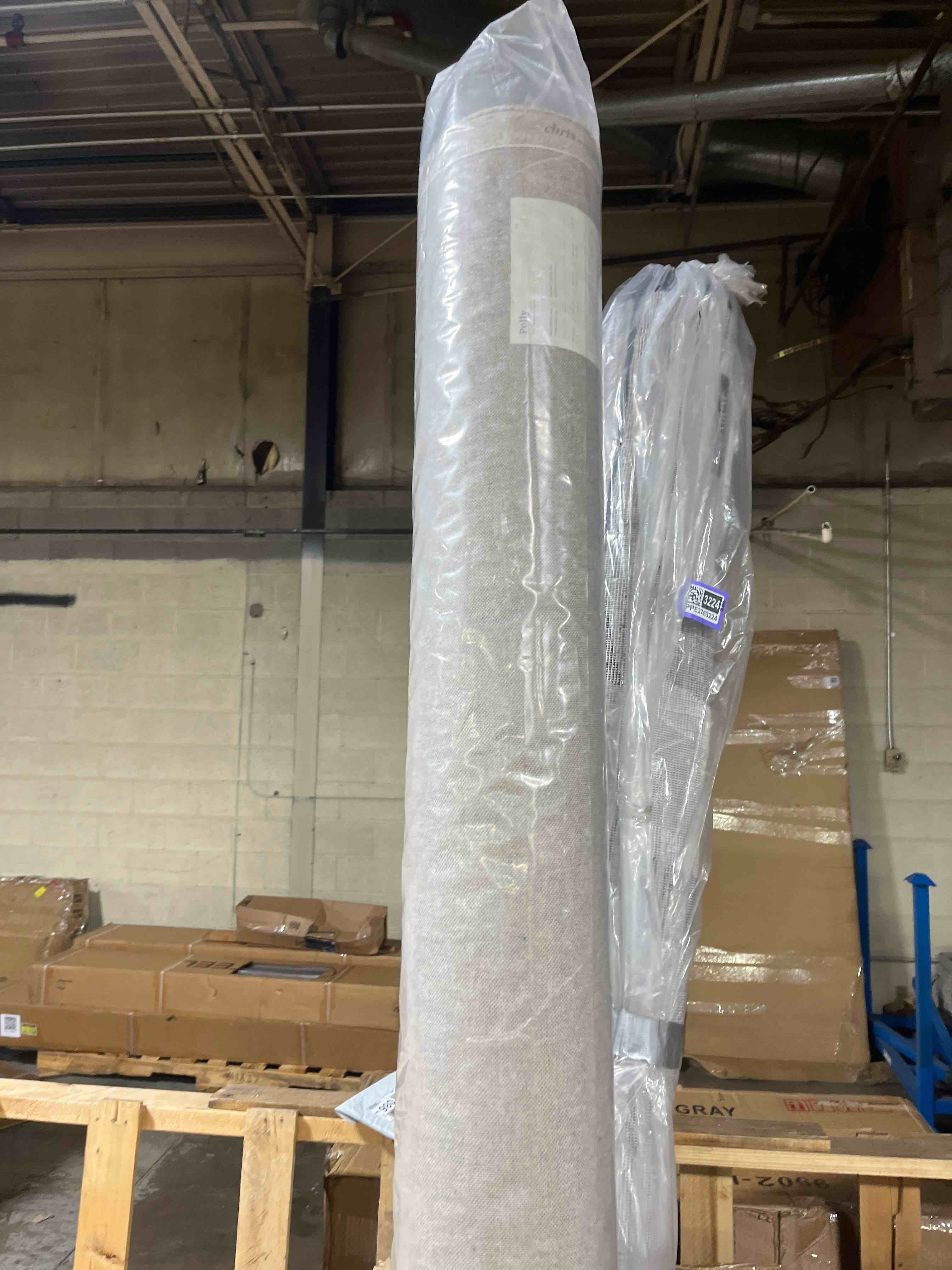 Condition photo showing New/Like New for Loloi Chris Loves Julia Polly Collection POL-10 Khaki/Sand 7'-9" x 9'-9" Area Rug Khaki / Sand 7'9" x 9'9" (Rectangular)