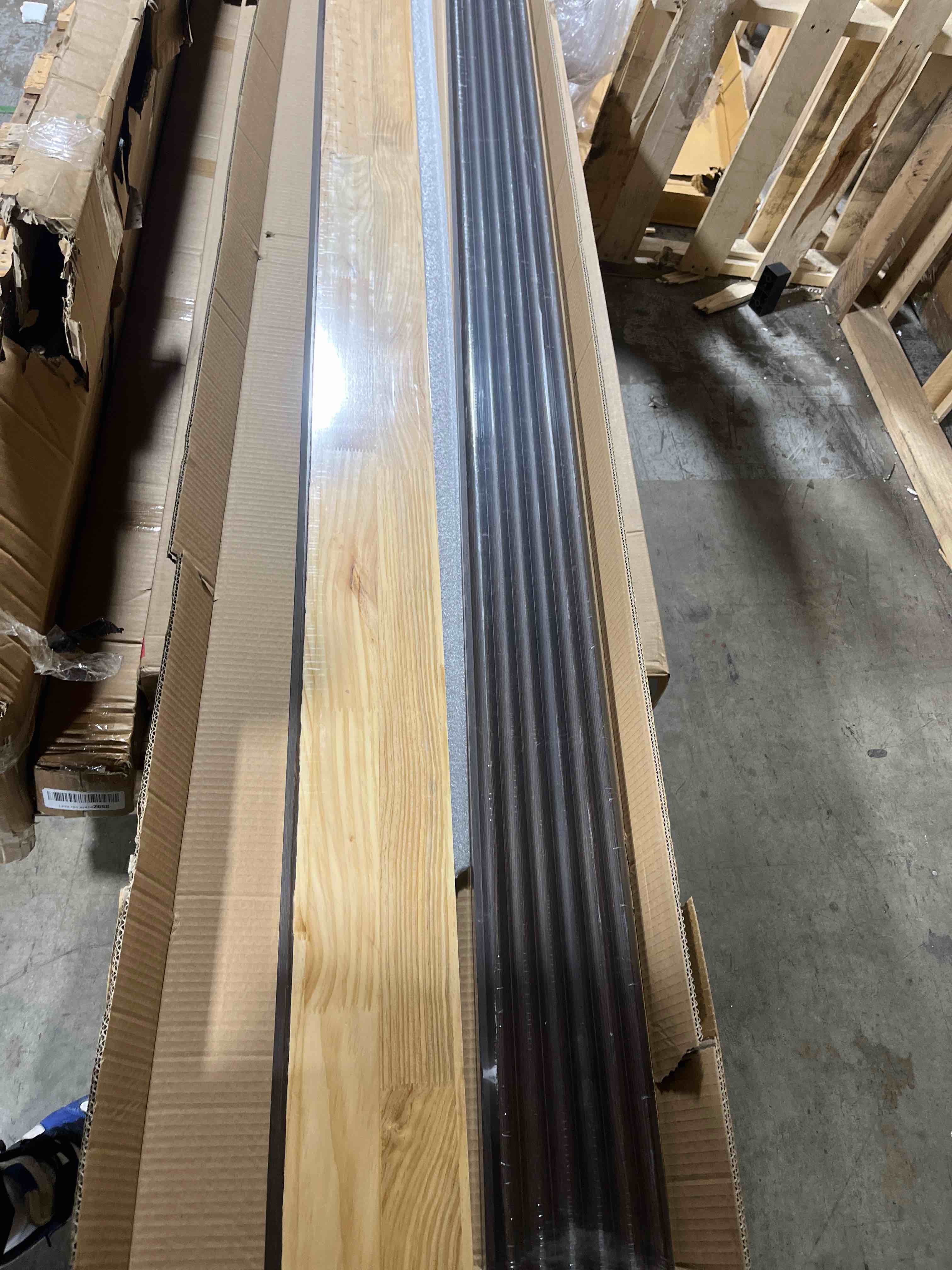 Condition photo showing Good Condition for Art3d 4pcs-107 x 8in Slat Acoustic Panel for Wall and Ceiling, 3D Fluted Sound Absorbing Panel with Wood Finish, Dark Walnut