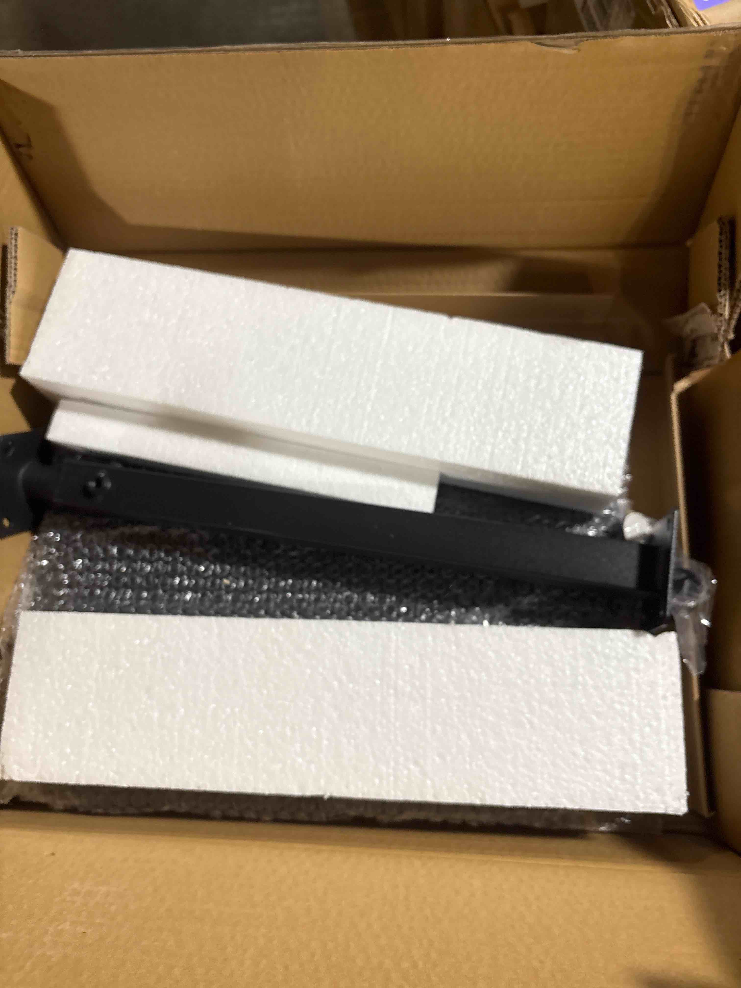 Condition photo showing As Is for C Shaped End Side Table with Anti-Drop Rod, Adjustable Height & 360° Swivel Snack Table for Couch, Sofa, Bedroom, Living Room, TV Tray Table for Eating, Dinner or Laptop, Small Spaces, Wood, Similar*