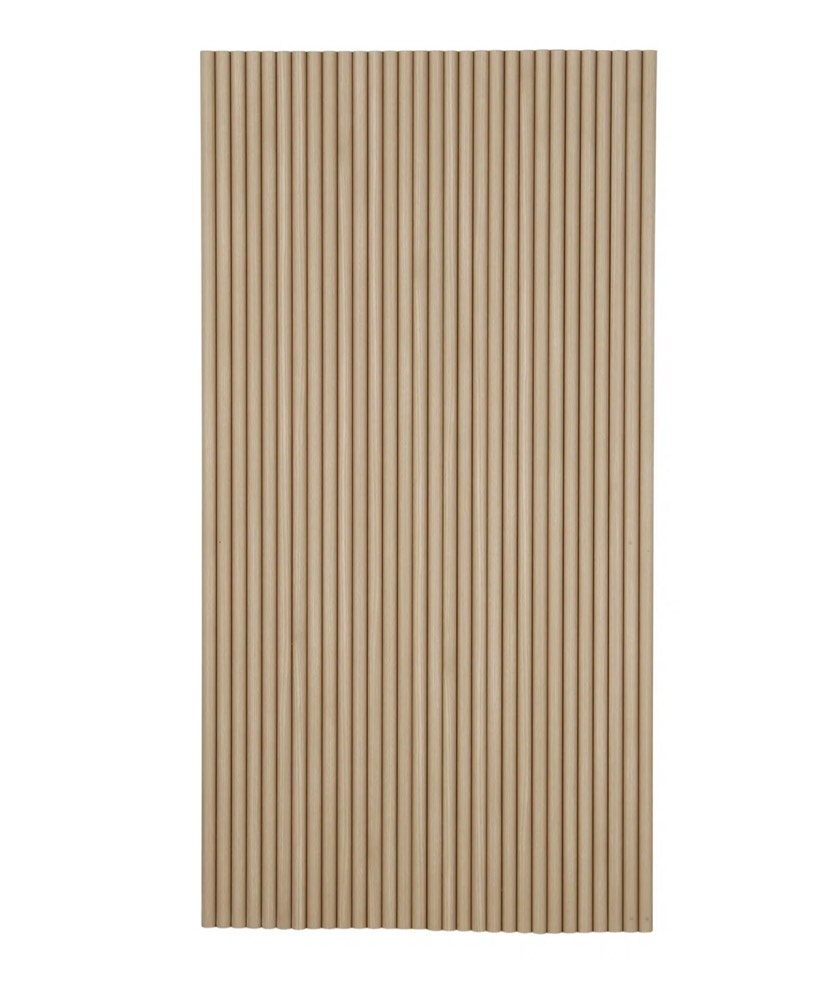 106" x 24" Flexible Fluted Semi-Circle Wood Shiplap Wood Wall Paneling, 3D Wall Paneling For Interior Wall Décor By e-Joy