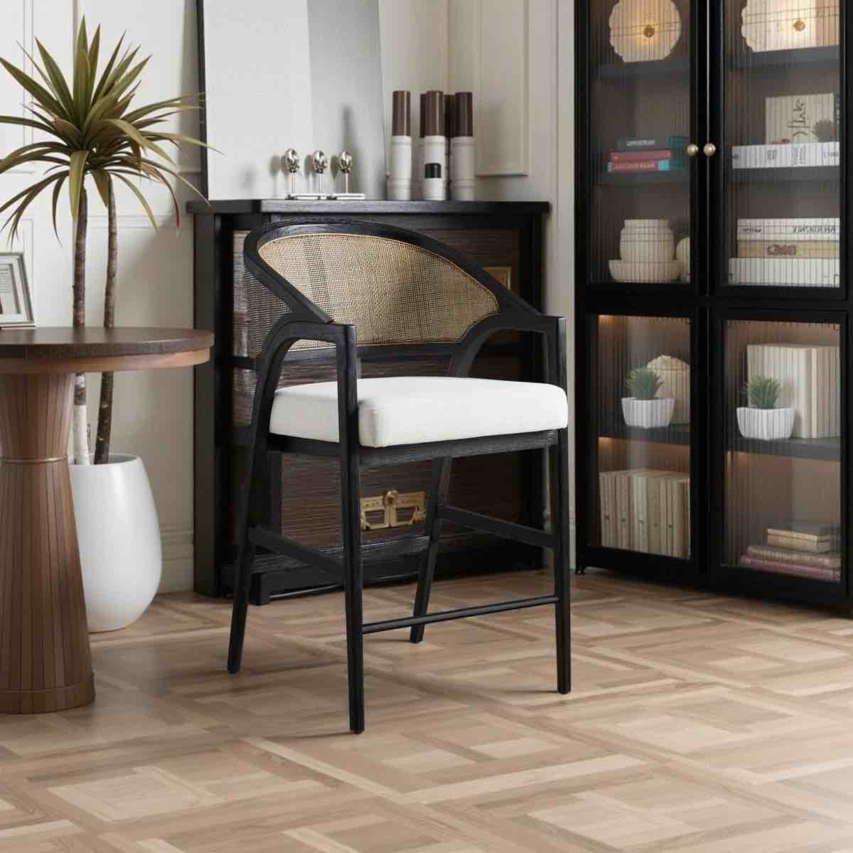 LC Direct Foam Padding Wing Back Accent Bar Stools (Set of 2) By LC Direct