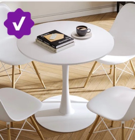 Amelia-Lillie Round Pedestal Dining Table