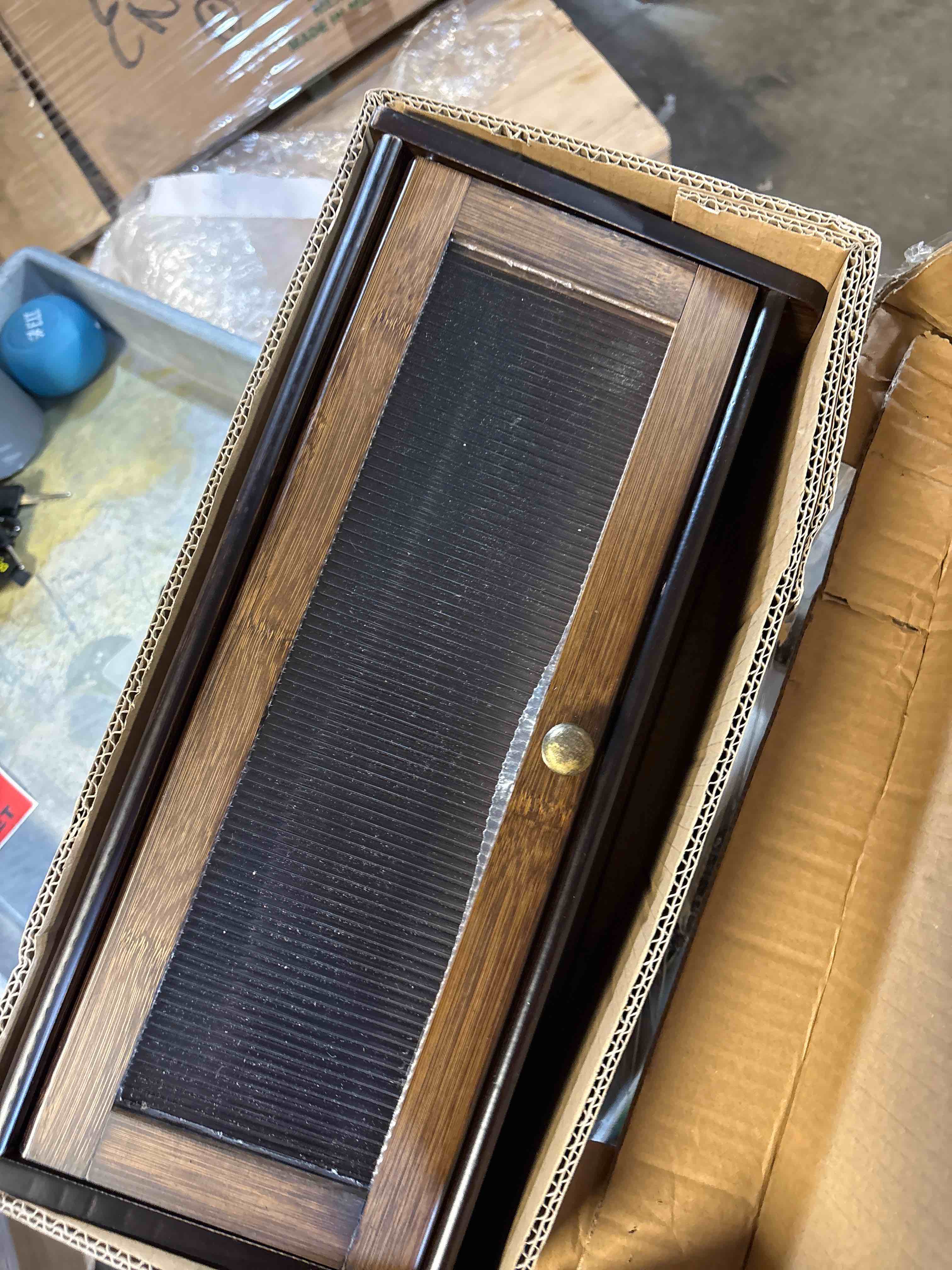 Condition photo showing Good Condition for Bamboo Food Storage Container Bread Box For Kitchen Counter