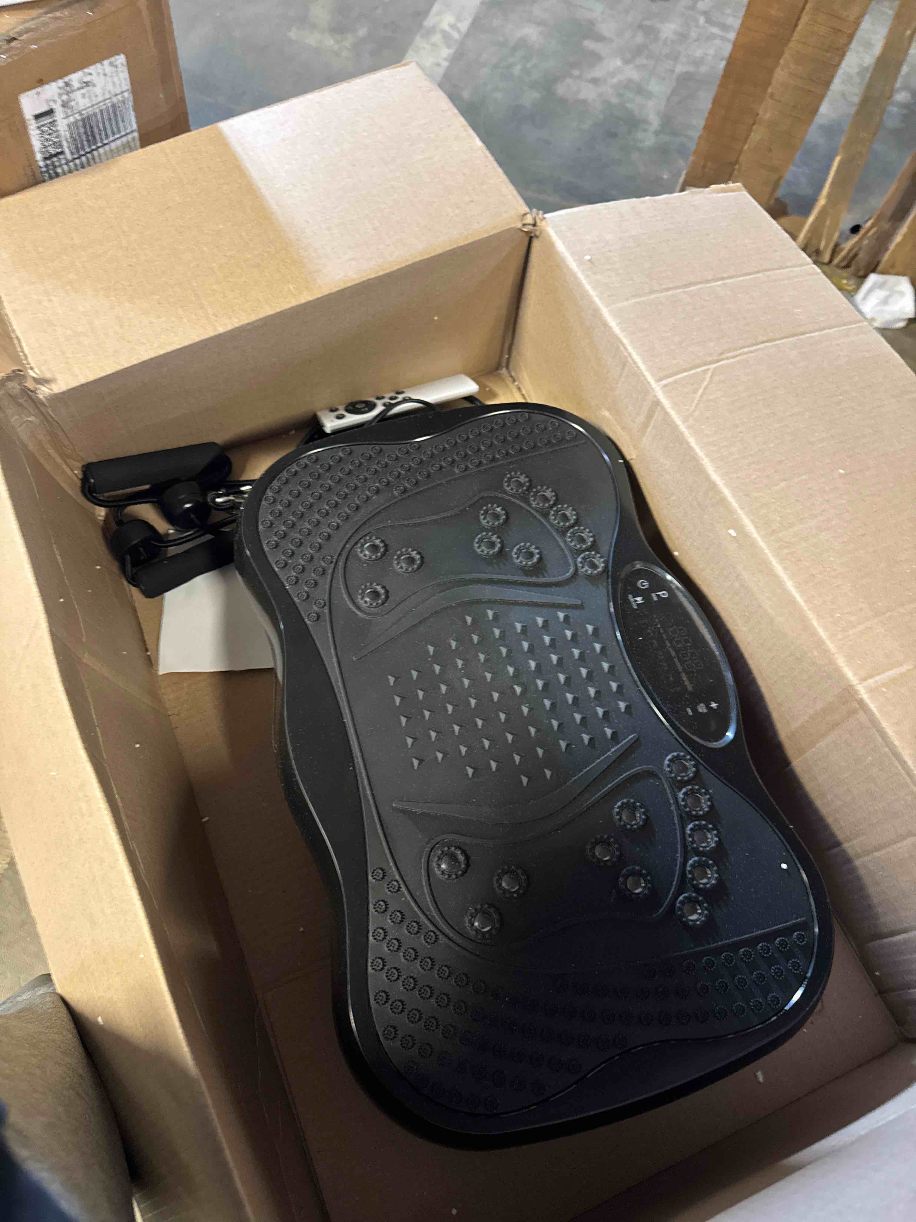 Condition photo showing Good Condition for Vibration Plate Exercise Machine, Lymphatic Drainage Machine for Weight Loss, Lymphatic Drainage & Muscle Recovery, Multiple Speeds with Bluetooth & Remote, Max User Weight 330lbs