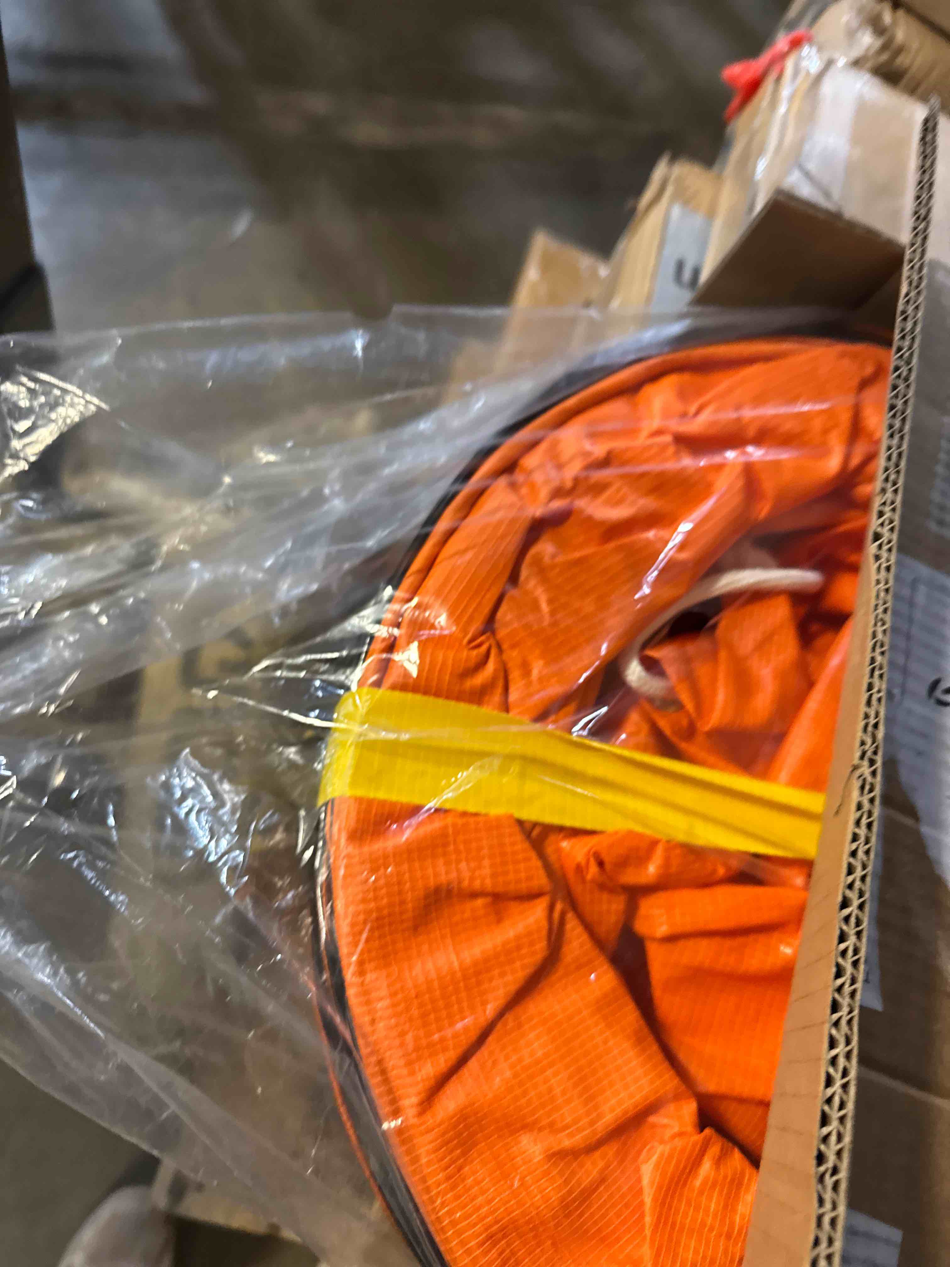 Condition photo showing New/Like New for 16"×16.4FT PVC Flexible Duct Hose, Flame Retardant HVAC Ducting with Adjustable Rope, D Hook & Steel Support for Ventilation, Exhaust, Drying, and Cooling Applications 16in x 16.4ft
