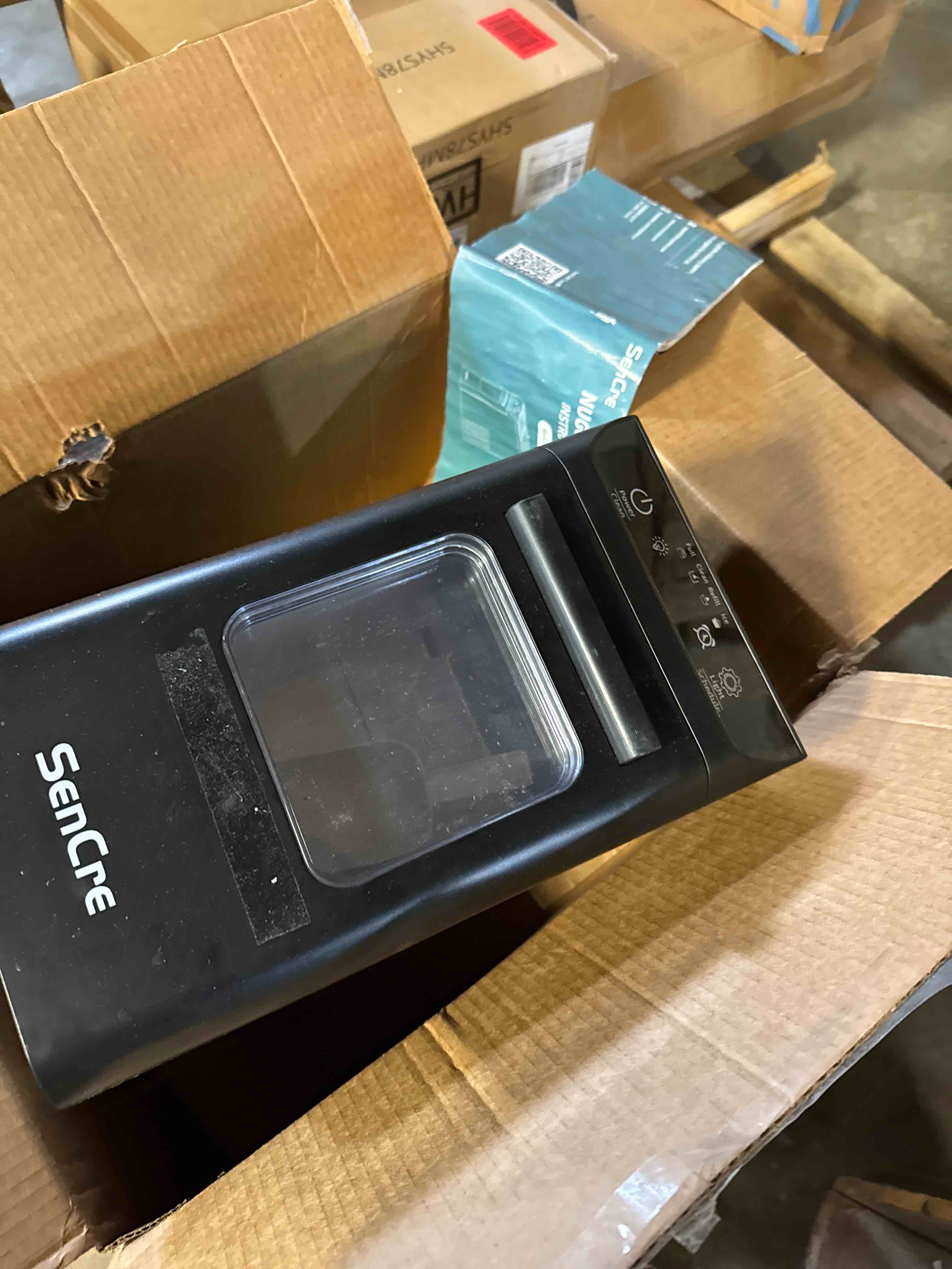 Condition photo showing As Is for Nugget Ice Maker 44lbs/Day Countertop Ice Maker, Ice Makers with Self-Cleaning & Timer, One-Click Operation, Chewable Ice Pebble Ice Maker Machine with Scoop&Basket for Home/Kitchen/Office