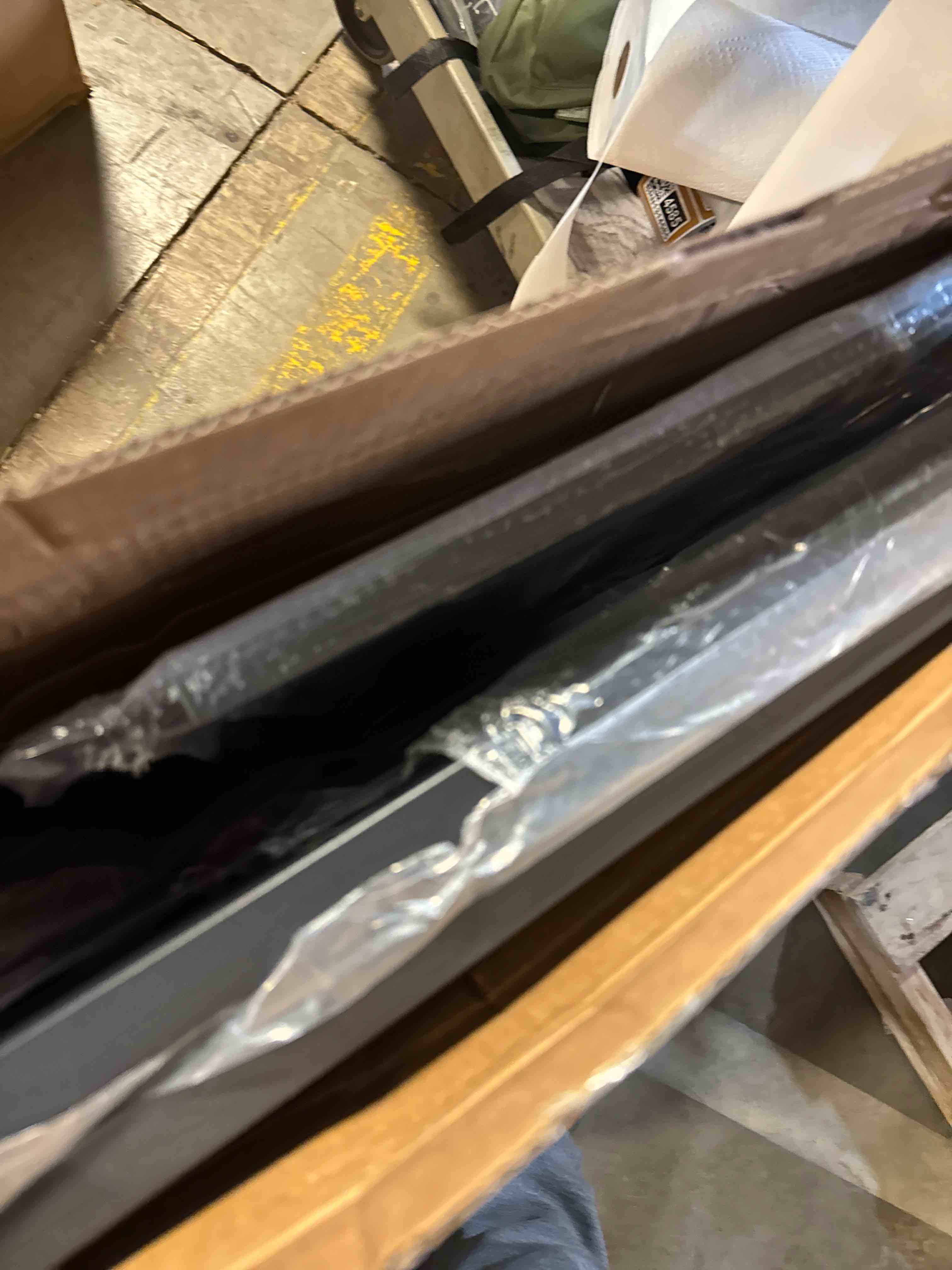 Condition photo showing Good Condition for WAOWAO Triple Lock 49.21-66.54" Baby Gate Extra Wide Pressure Mounted Walk Through Swing Auto Close Safety Black Metal Dog Pet Puppy for Stairs,Doorways,Kitchen Black 49.21-66.54"/125-169cm