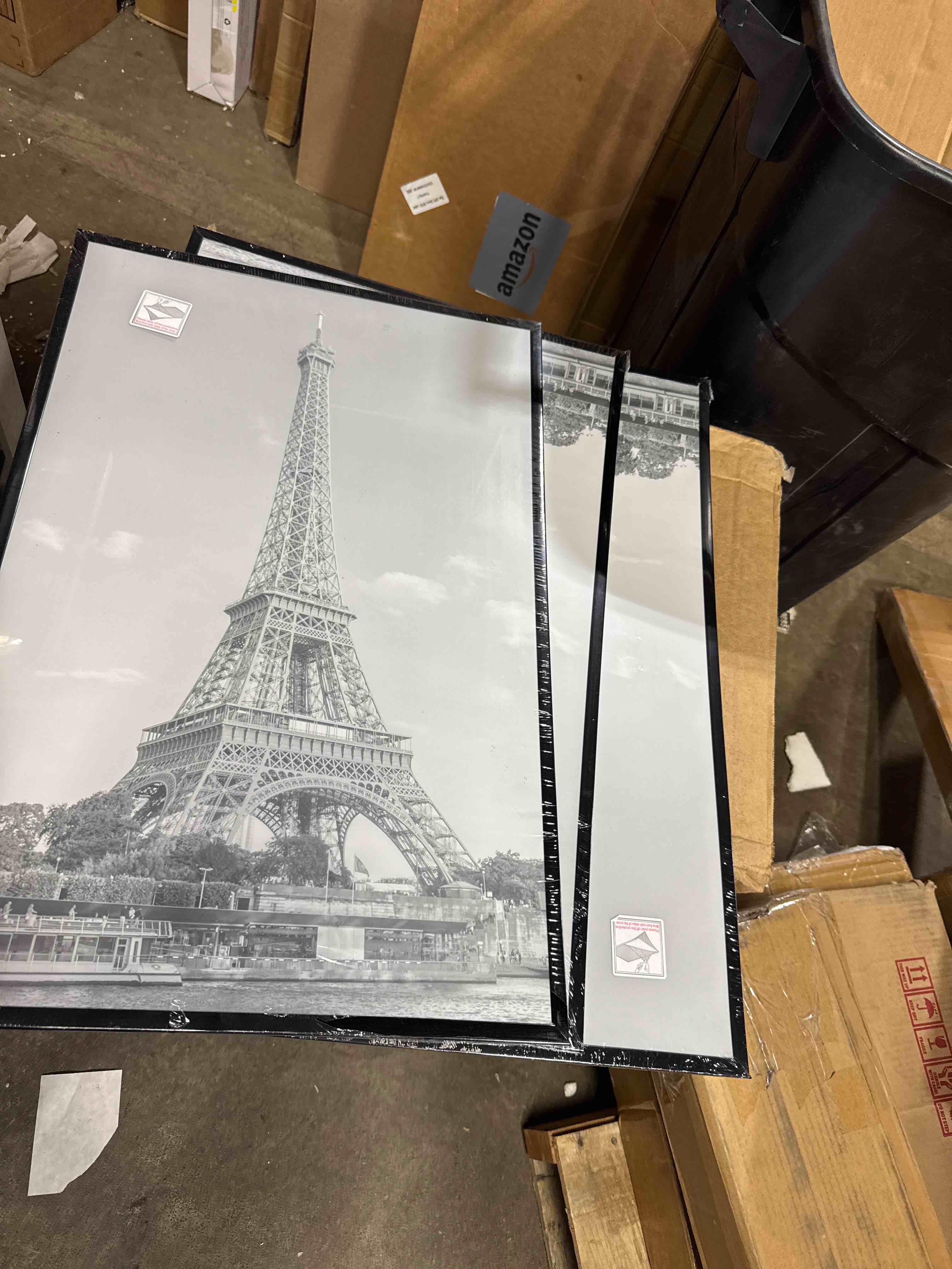 Condition photo showing Good Condition for upsimples 16x24 Picture Frame Black 3 Pack, Scratch-Proof Poster Frames 16 x 24 for Photo Gallery - Slide-In Strips, Horizontal or Vertical Wall Mounting Black 16x24