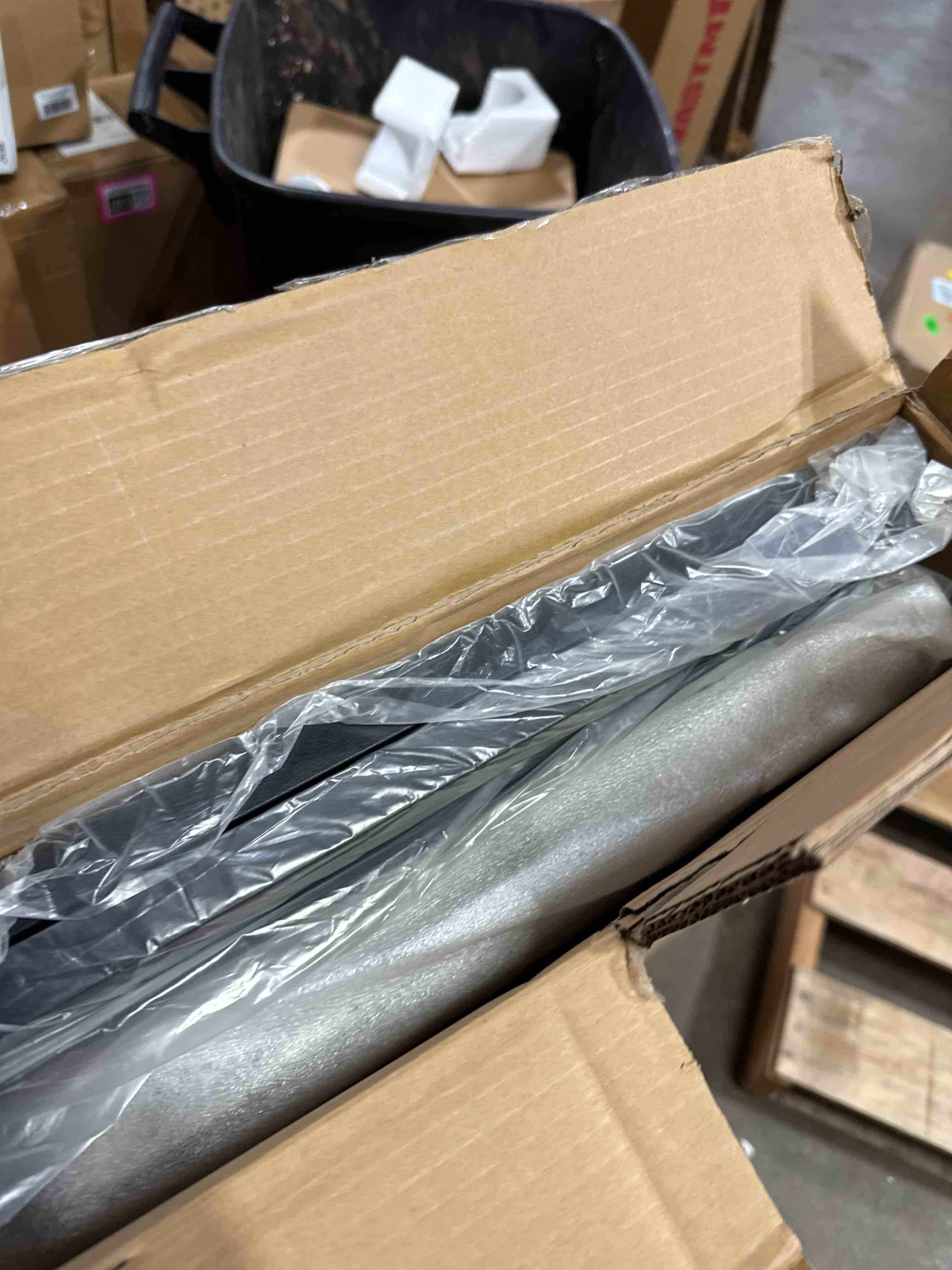 Condition photo showing New/Like New for Nesting Table Set of 3 Side Tables, Modern Coffee Table Stacking End Table with Metal Frame?Black Black A-Square