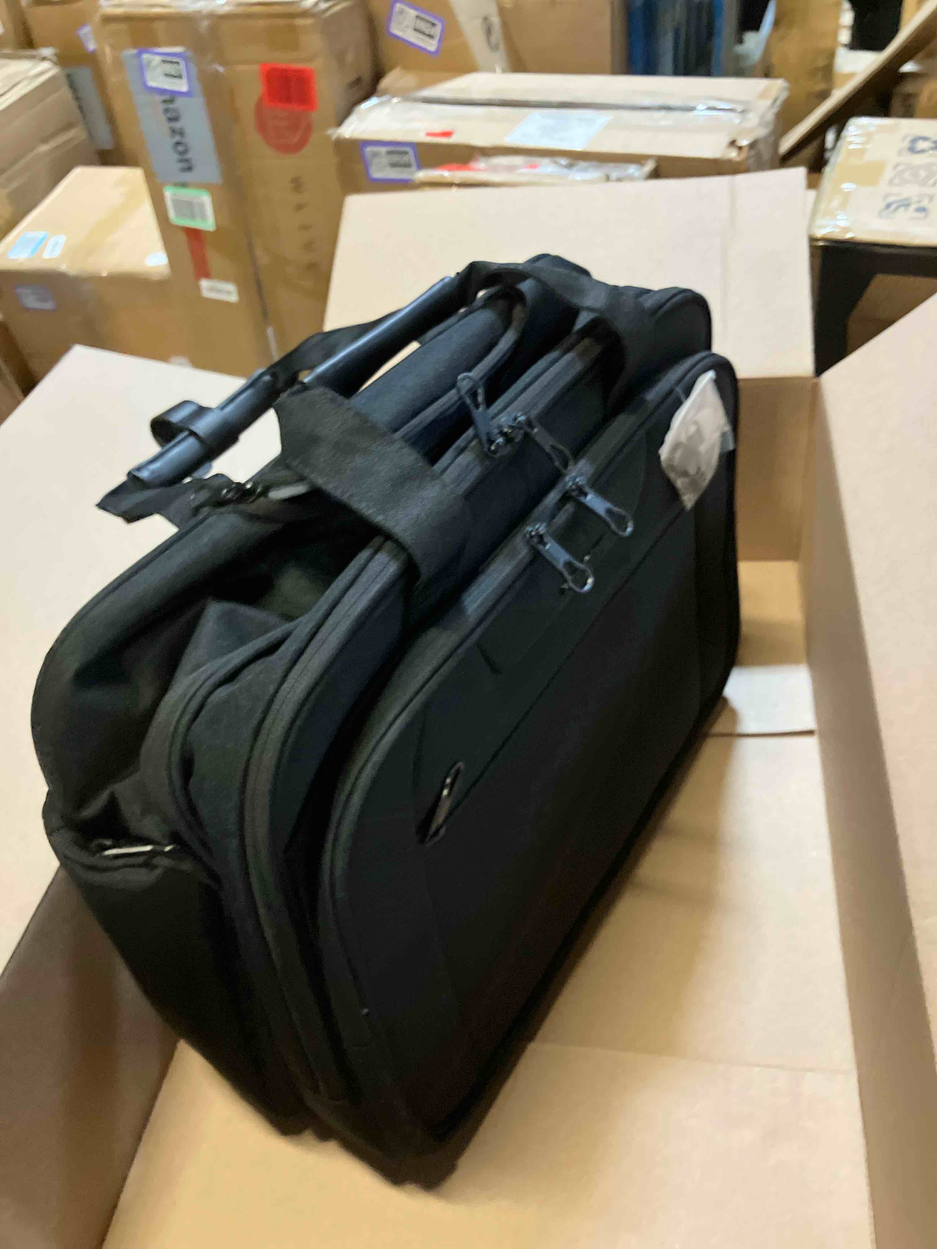 Condition photo showing New/Like New for KROSER Rolling Laptop Bag Premium Wheeled Briefcase Fits Up to 17.3 Inch Laptop Overnight Roller Case Computer Bag with RFID Pockets for Travel/Business/Men/Women-Black