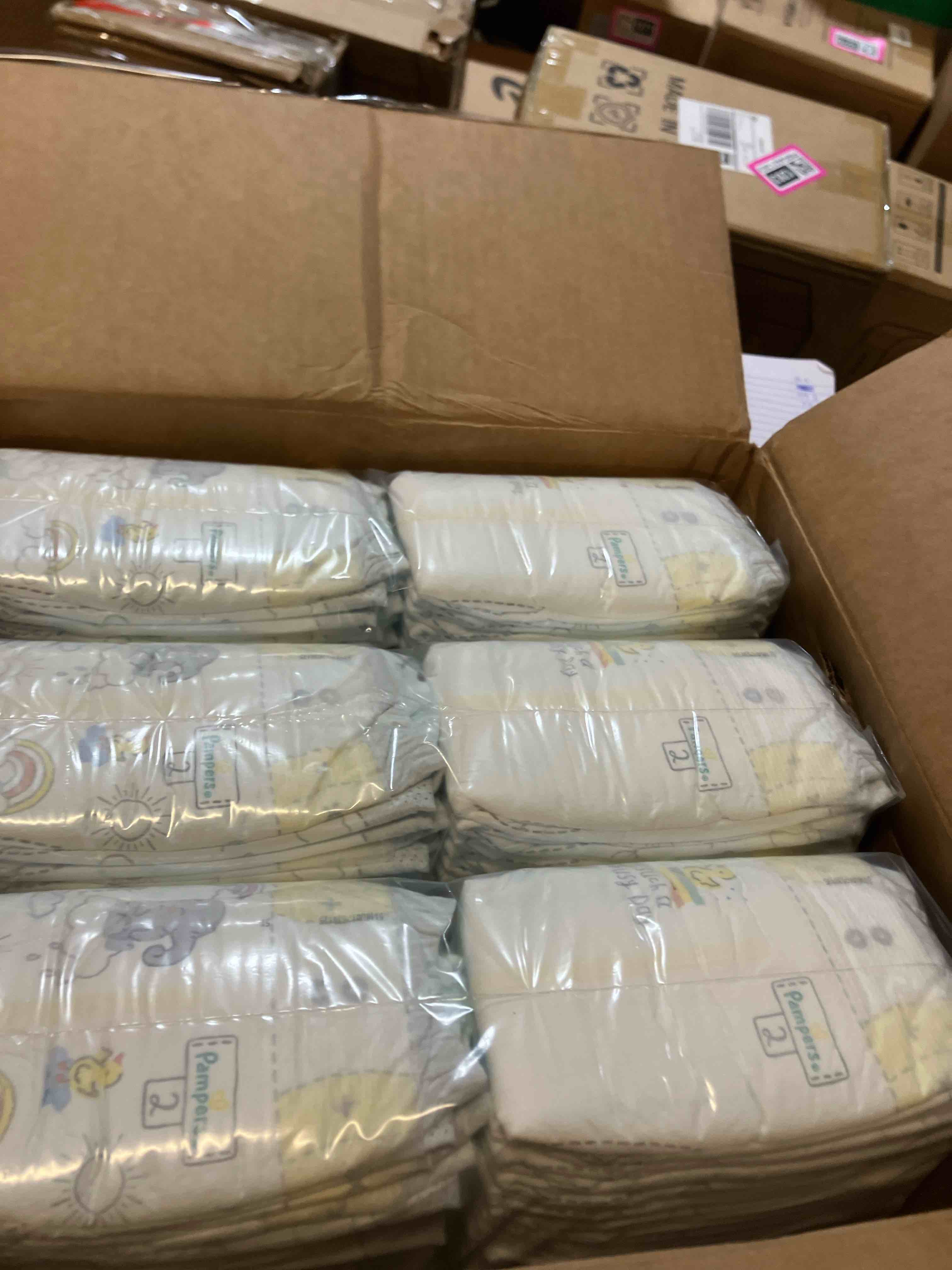 Condition photo showing New/Like New for Pampers Baby Diapers - Swaddlers - Size 2, 186 Count, Ultra Absorbent Disposable Infant Diaper