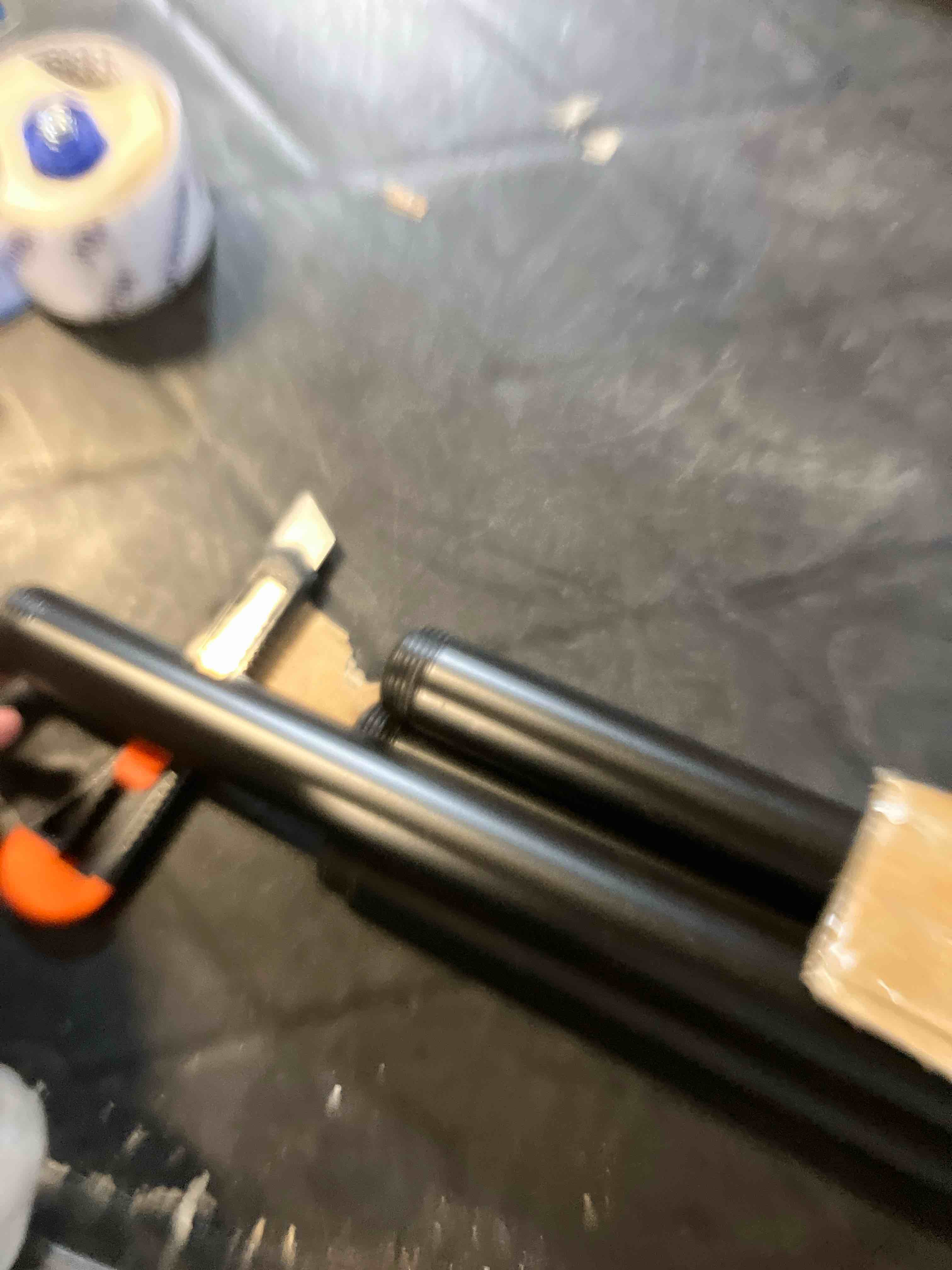Condition photo showing Good Condition for GeilSpace 1" × 30" Pre-Cut Black Metal Pipe, Industrial Steel Fits Standard One Inch Black Threaded Pipes and Fittings - Vintage DIY Industrial Shelving (1" × 30") 1" × 30" Black