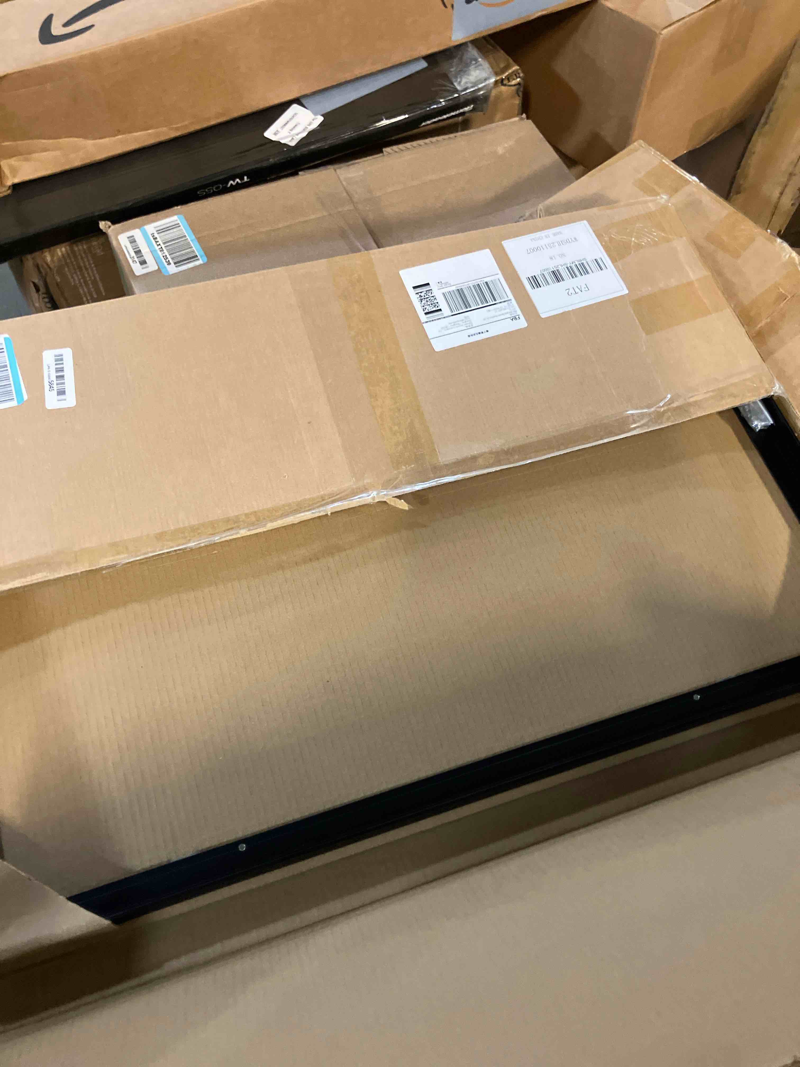 Condition photo showing As Is for 20x30 Inches Canvas Frame?3/4" Canvas Frame for 0.6"-0.9" Depth Canvas Painting (Black,1PCS) 20x30-1pcs