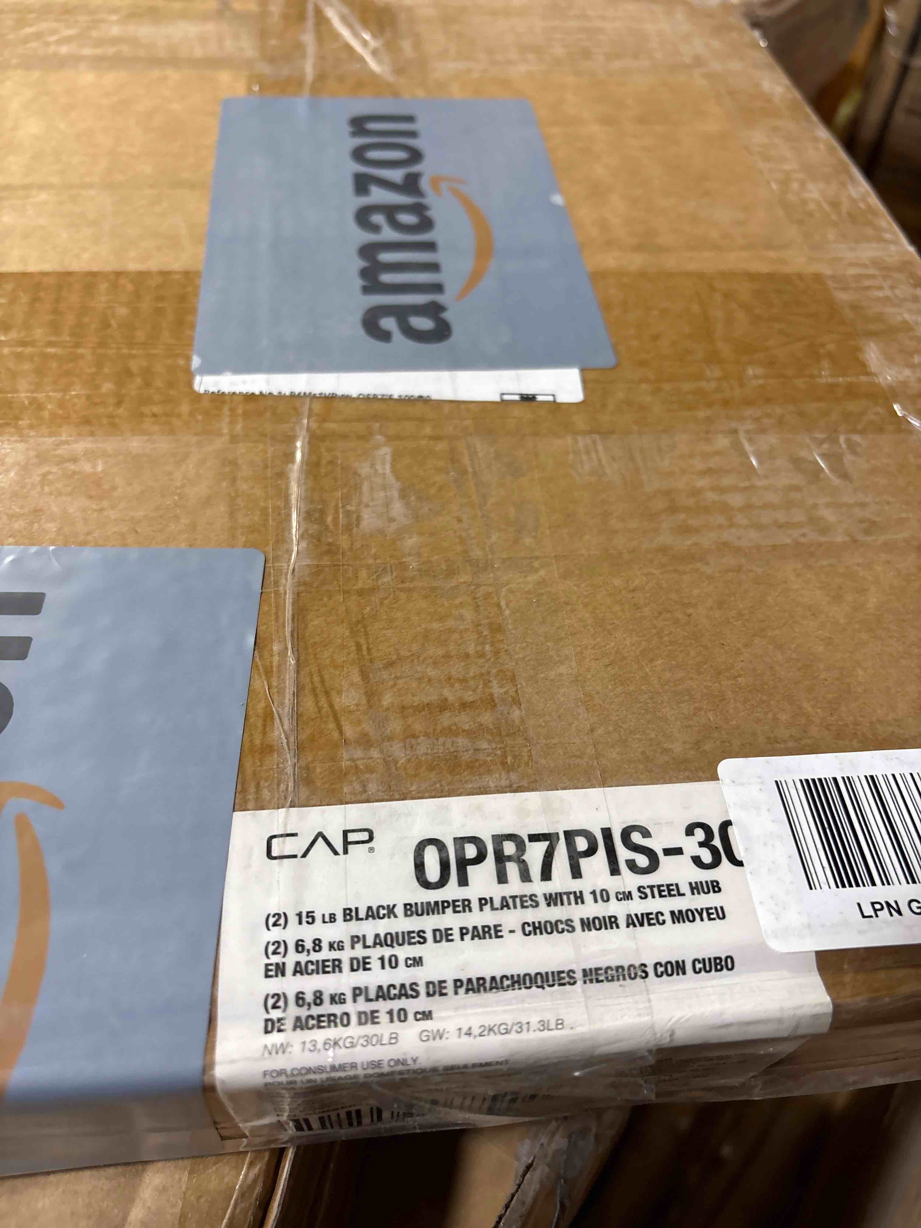 Condition photo showing New/Like New for CAP Barbell Rubber Olympic Bumper Plate |  PRO 15lbs - Pair