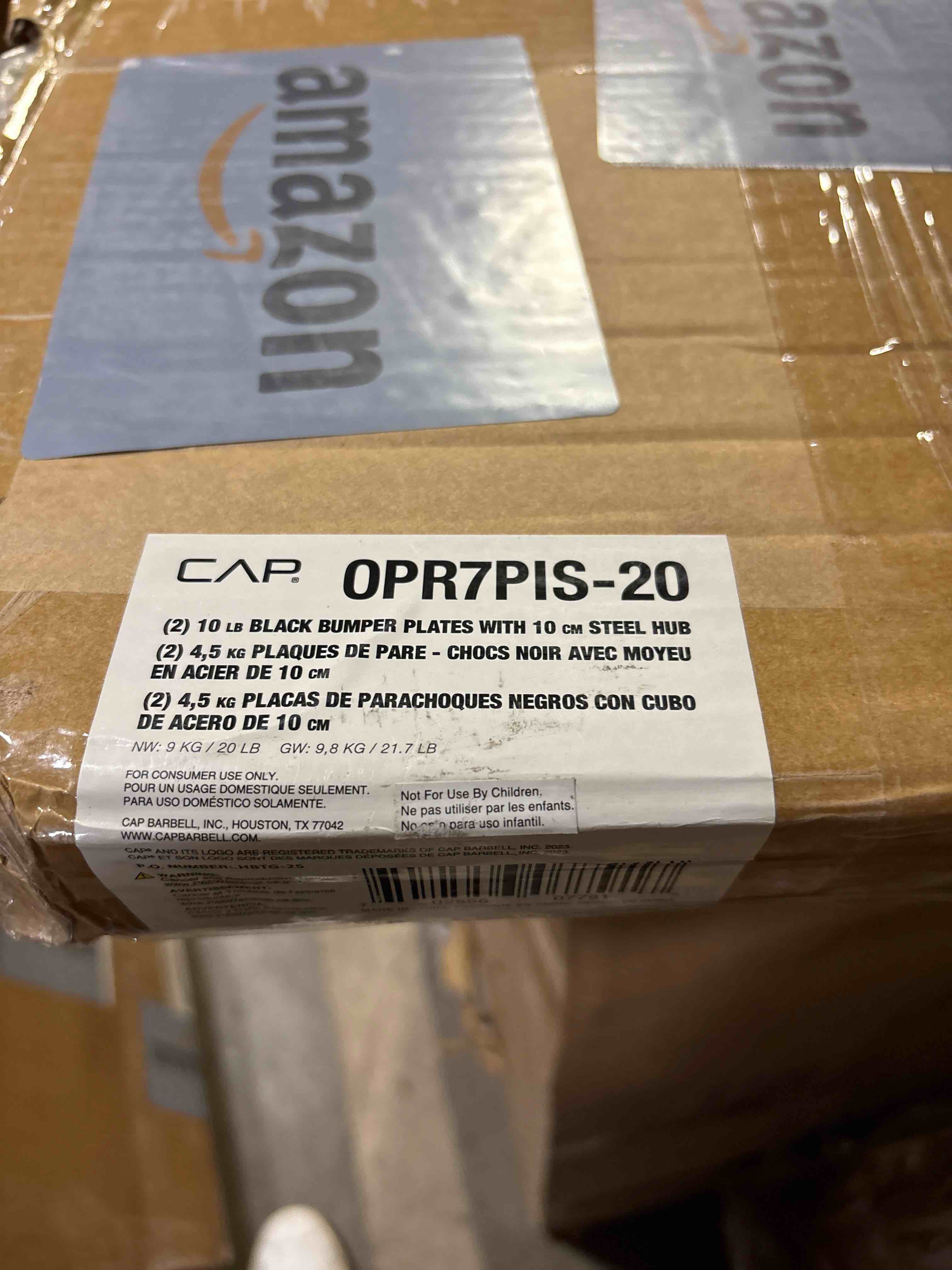 Condition photo showing New/Like New for CAP Barbell Rubber Olympic Bumper Plate | PRO 10lbs - Pair