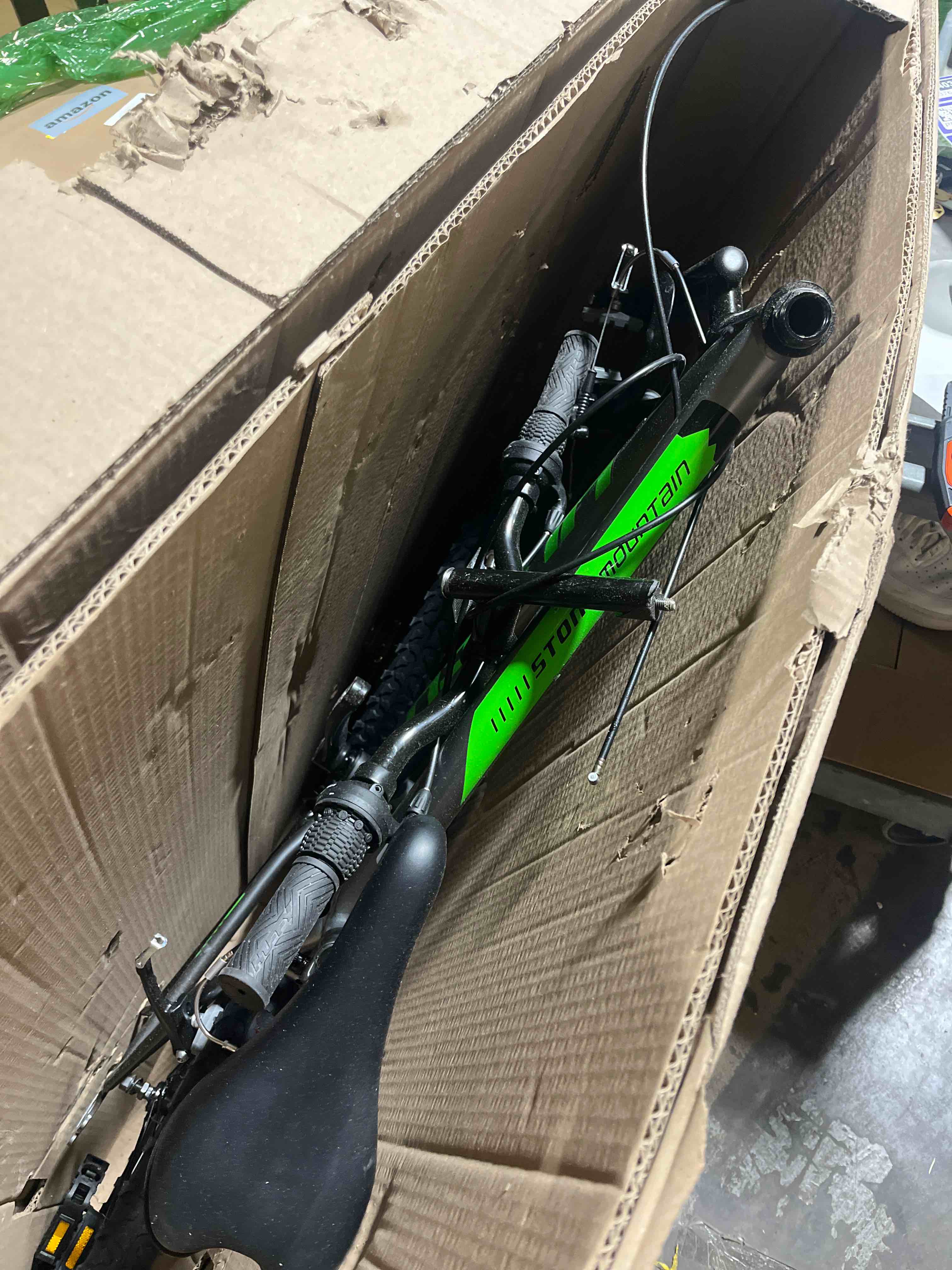 Condition photo showing Good Condition for Huffy Stone Mountain Hardtail Mountain Bike for Boys/Girls/Men/Women, 20"/24"/26" Sizes, 6 or 21 Speed Shimano Twist Shifting, Front or Dual Suspension, Comfort Saddle, Sleek Colors 24" Charcoal Gloss