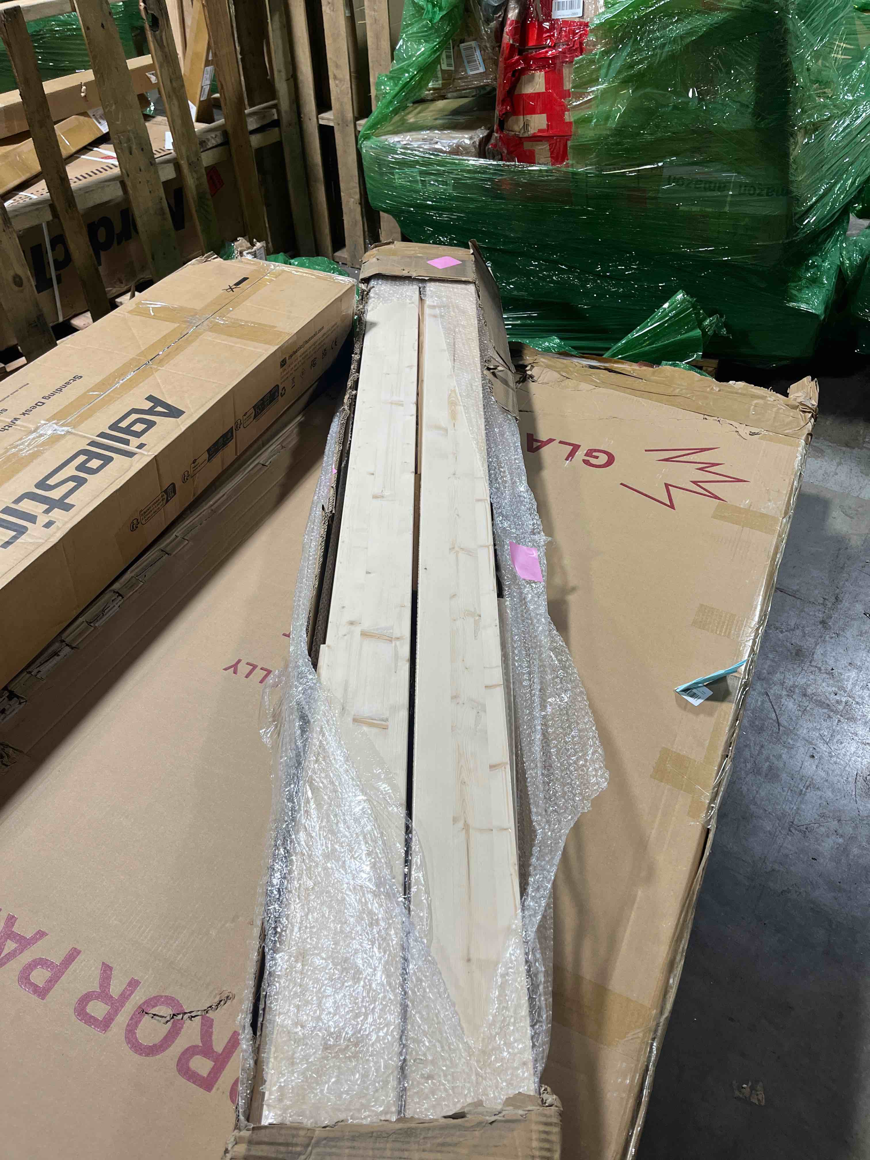 Condition photo showing Good Condition for FREDBECK 36in x 84in Wood Barn Door with 6.6FT Barn Door Hardware Kit Included K Shape Solid Spruce Panel Need to Assembly