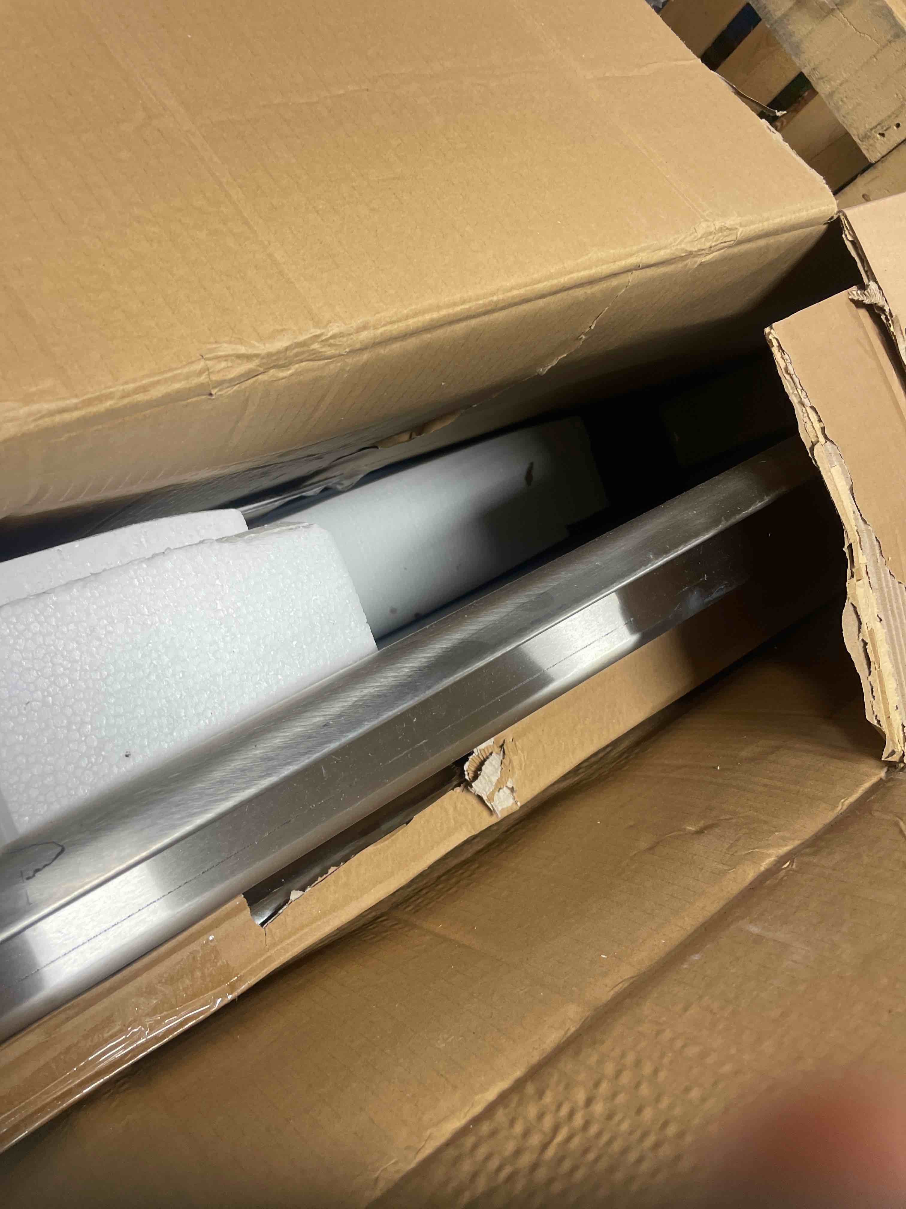 Condition photo showing New/Like New for 60" Wide Stainless Steel Clean Dishtable with Backsplash | Straight Design Left Hand Side Commercial Worktop table for Restaurant Diner Cafeteria Kitchen | 60"W x 30"D x 41.5"H, 16 Gauge, NSF