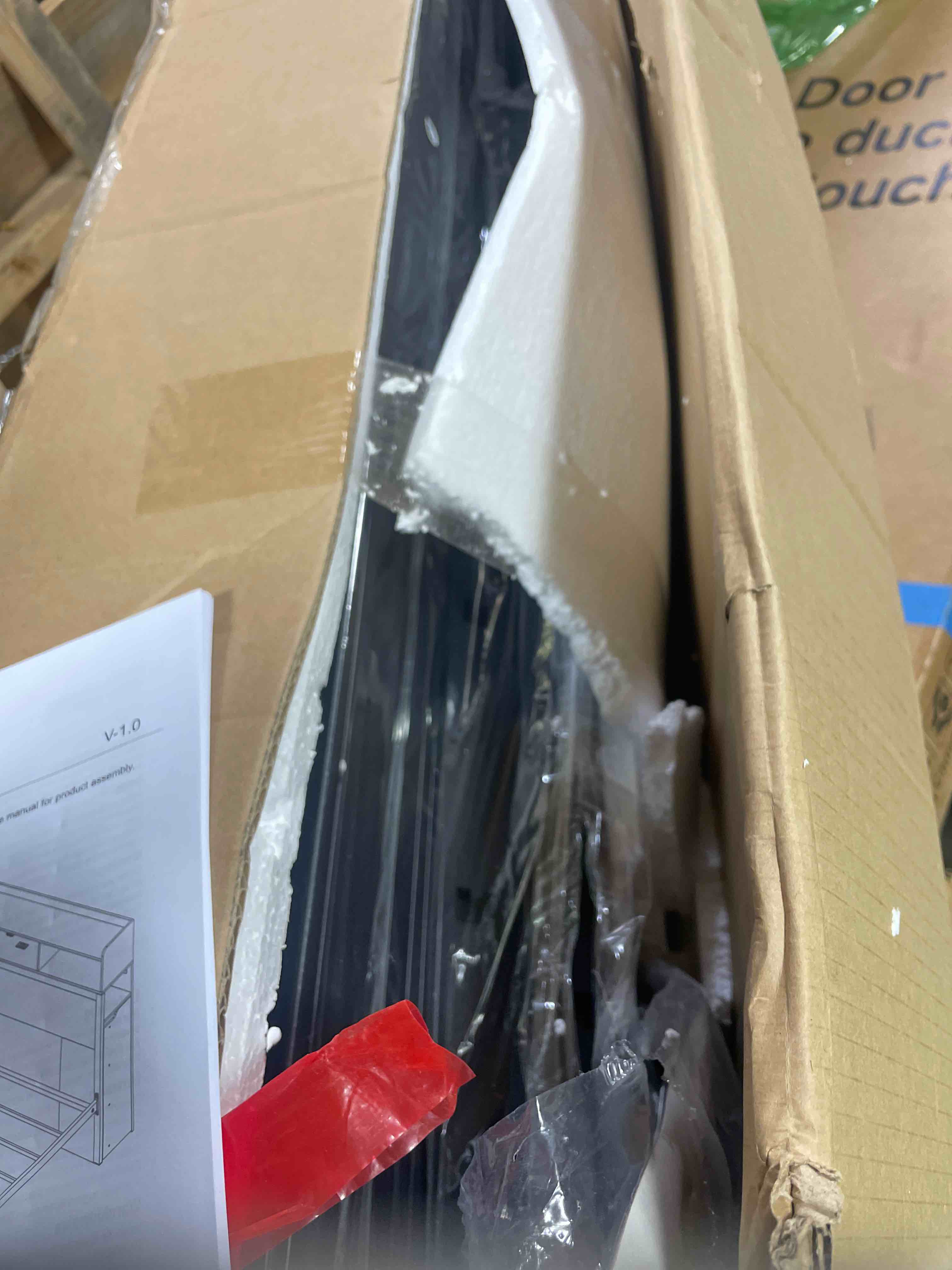 Condition photo showing Good Condition for Rolanstar Full Size Bed Frame with Bookcase Storage Headboard, Slide Out Bedside Storage, Bed with Charging Station & LED Lights, Heavy Duty Metal Slats, No Box Spring Needed, Noise Free, Black