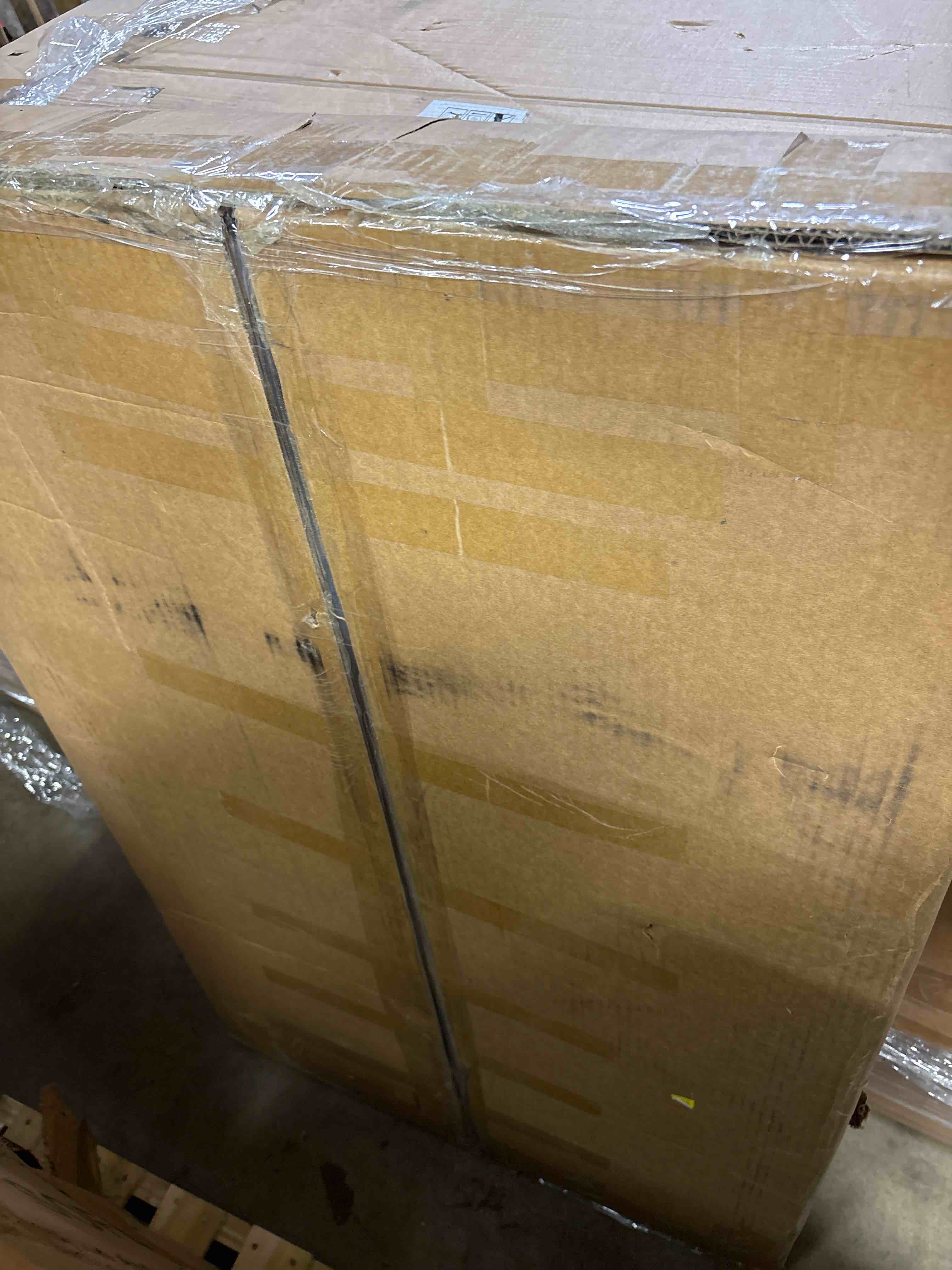 Condition photo showing Good Condition for 47.4" Modern Square Beige Coffee Table for Living Room with Three Legs