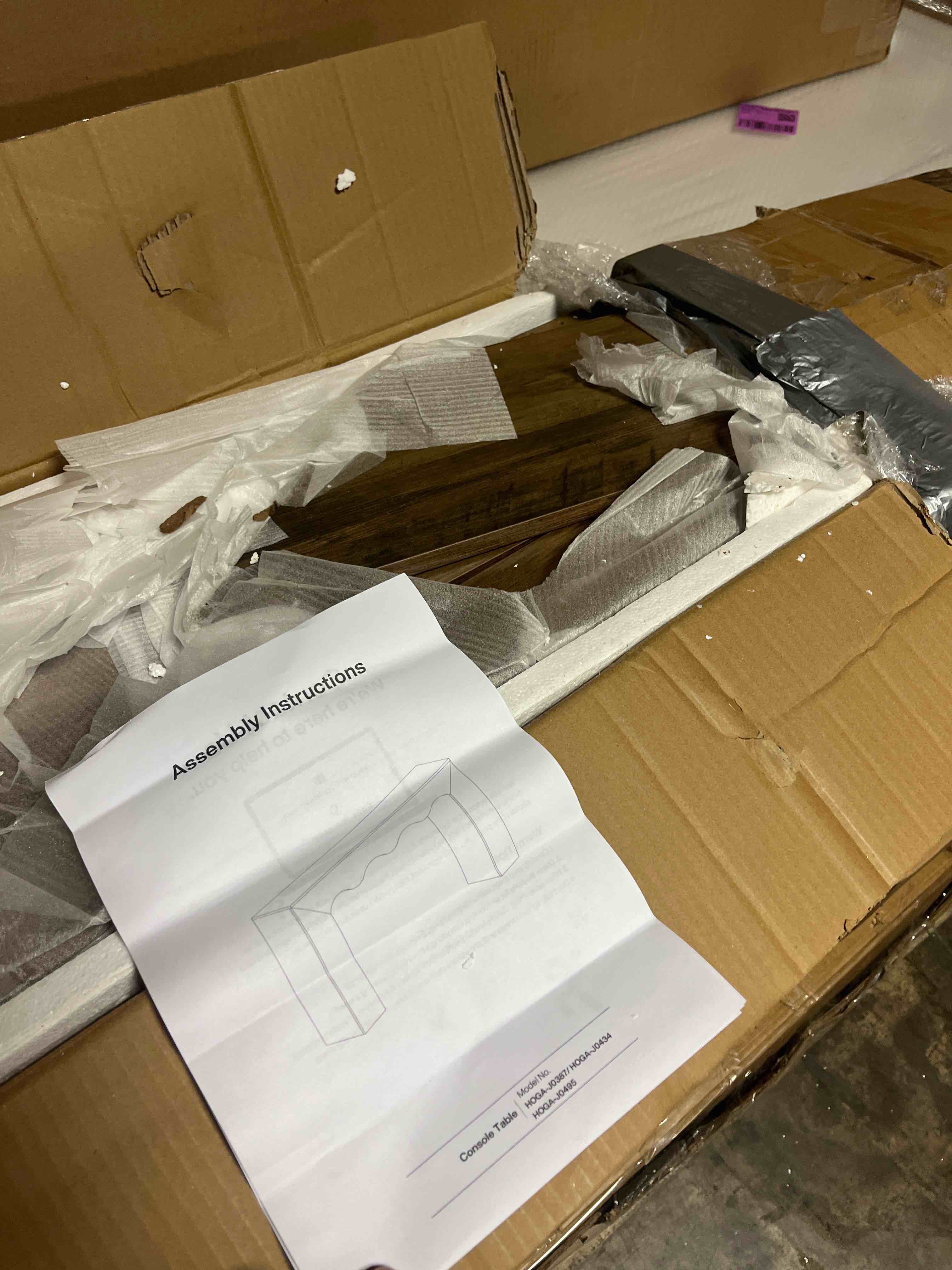 Condition photo showing Good Condition for tribesigns 63" farmhouse console table, wooden couch table behind sofa with storage, long entryway sofa station, narrow console stand with base, hallway stand for entryway, living room 1 brown