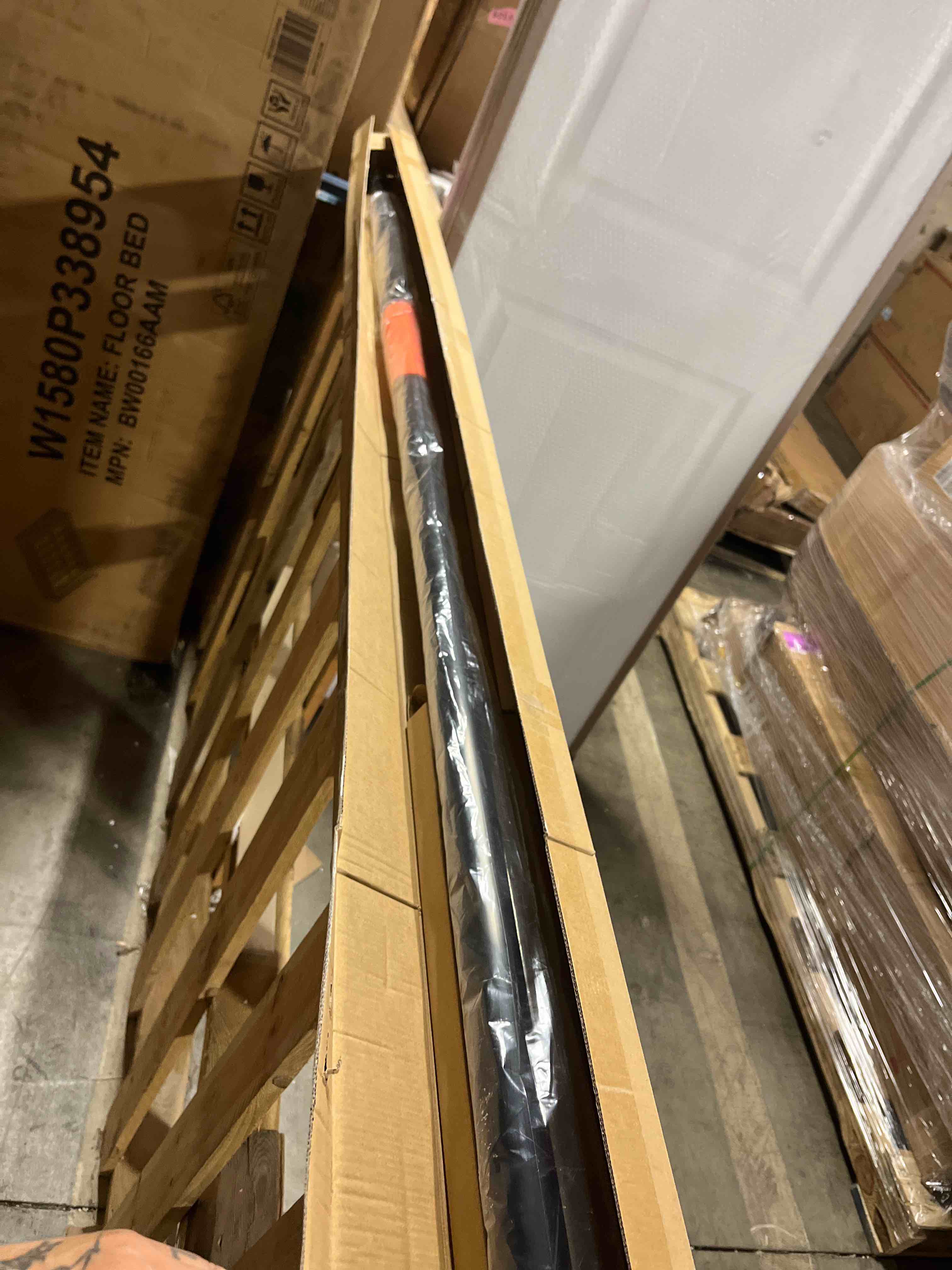 Condition photo showing New/Like New for 36ft pole saw, telescoping tree trimmer with 7-30ft extension pole, manual branches pruner for backyard, orange 30ft orange