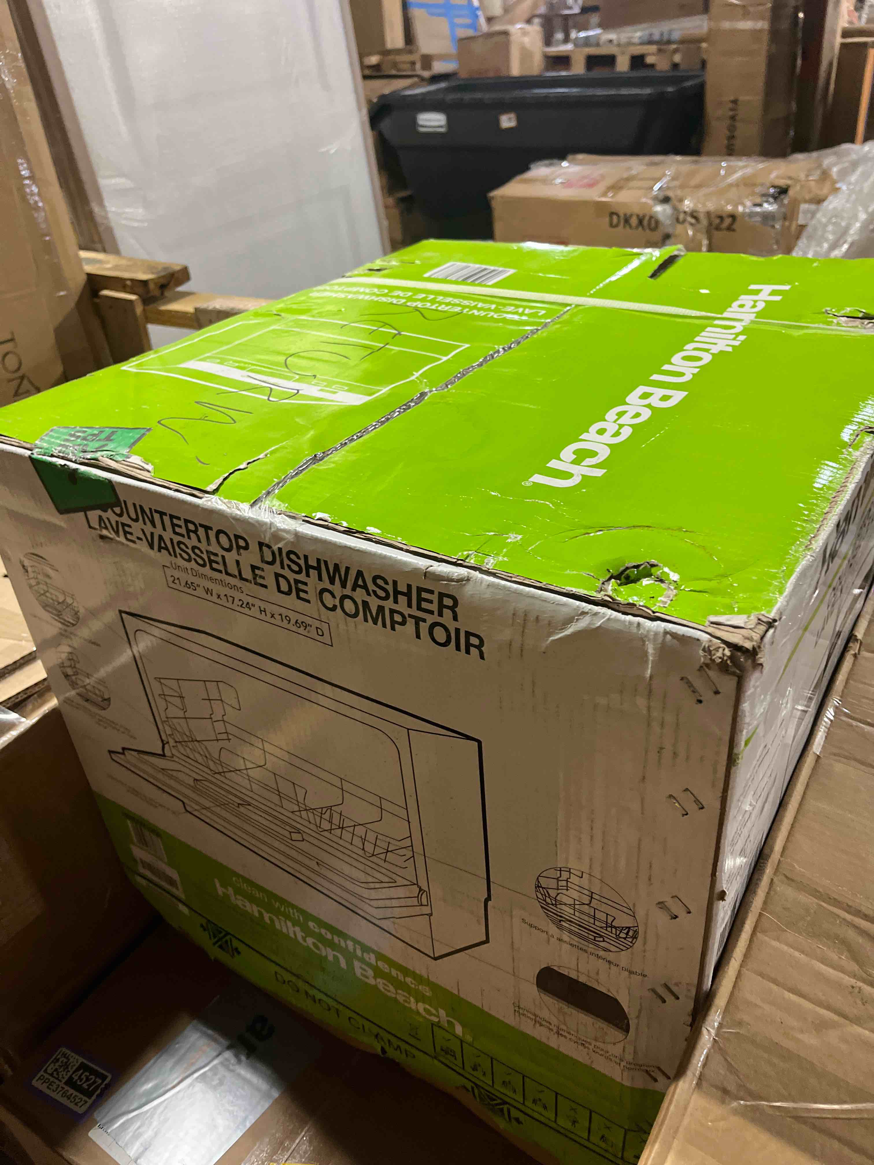 Condition photo showing New/Like New for rca rdw3208 counter top dishwasher, white