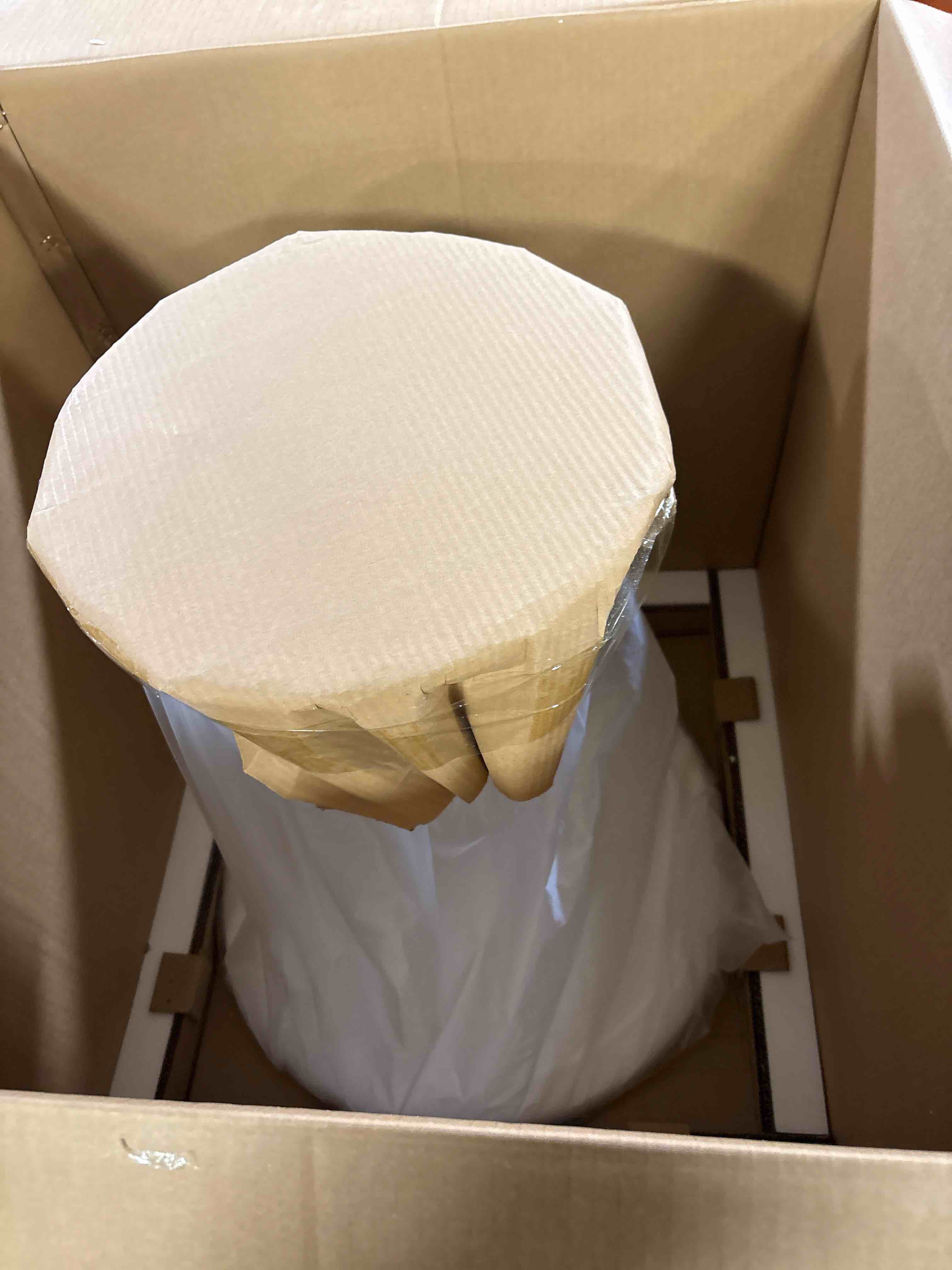 Condition photo showing New/Like New for modway lippa mid-century modern pedestal base in white