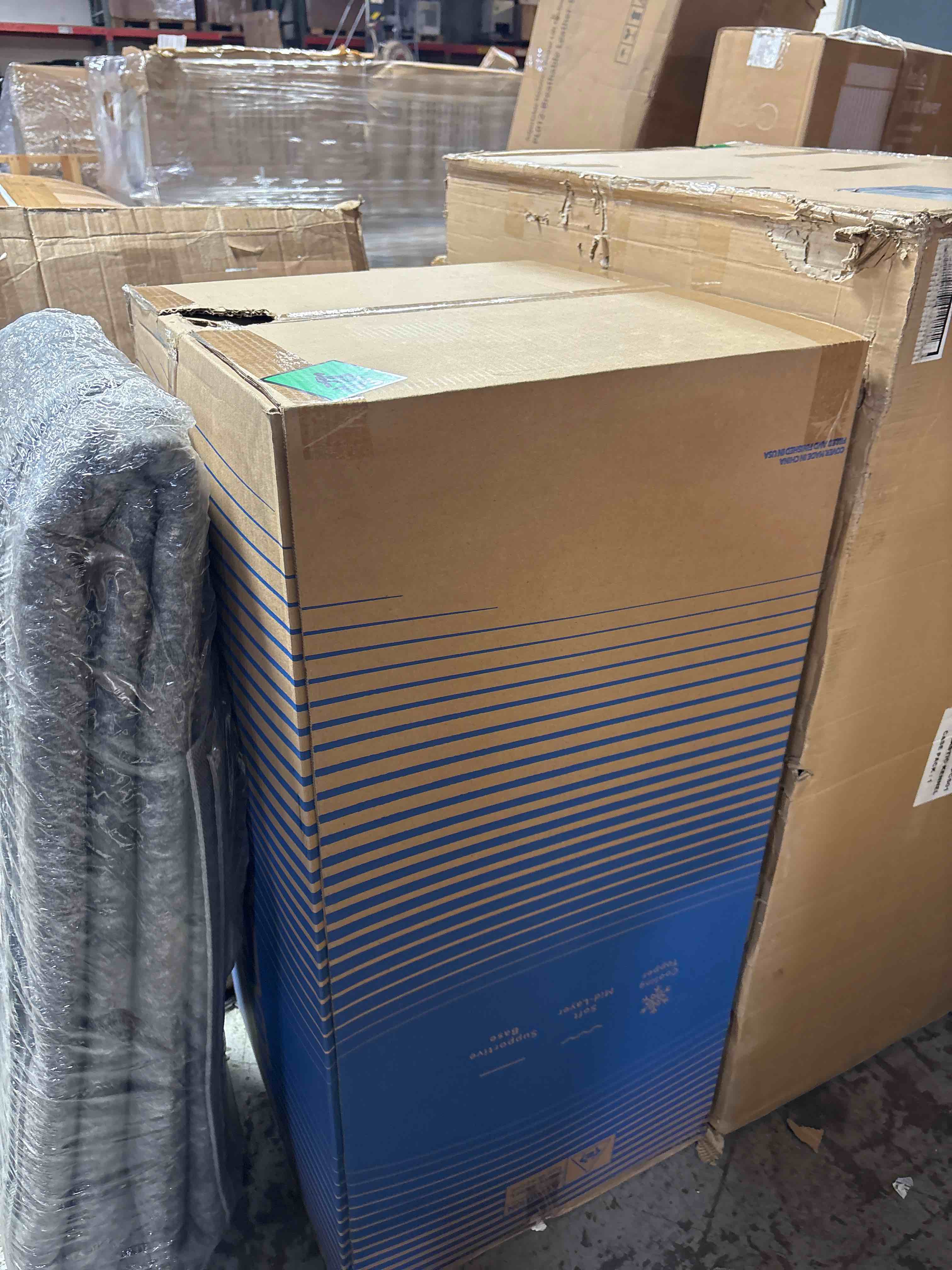 Condition photo showing New/Like New for 12 inch king size mattress, cooling gel memory foam bed mattresses in a box, cool touch surface, medium feel, ergonomic support & pressure relief, certipur-us certified foam, designed in usa king (u.s. standard) 12 inch