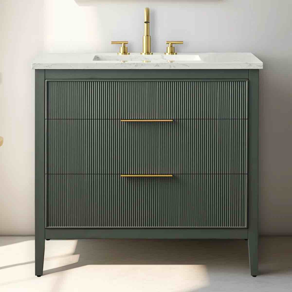 bilroy 36'' single bathroom vanity with engineered stone top by ebern designs