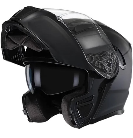 triangle modular motorcycle helmets for men flip up full face helmet dual visor with internal sunshield 