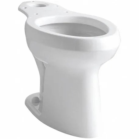 Condition photo showing New/Like New for kohler complete toilet tank & bowl: highline, not ada compliant, 1.6 gpf gallons per flush, 12 in rough-in/ with kohler 4467-0 wellworth 1.28 gpf toilet tank with left-hand trip lever, one size, white