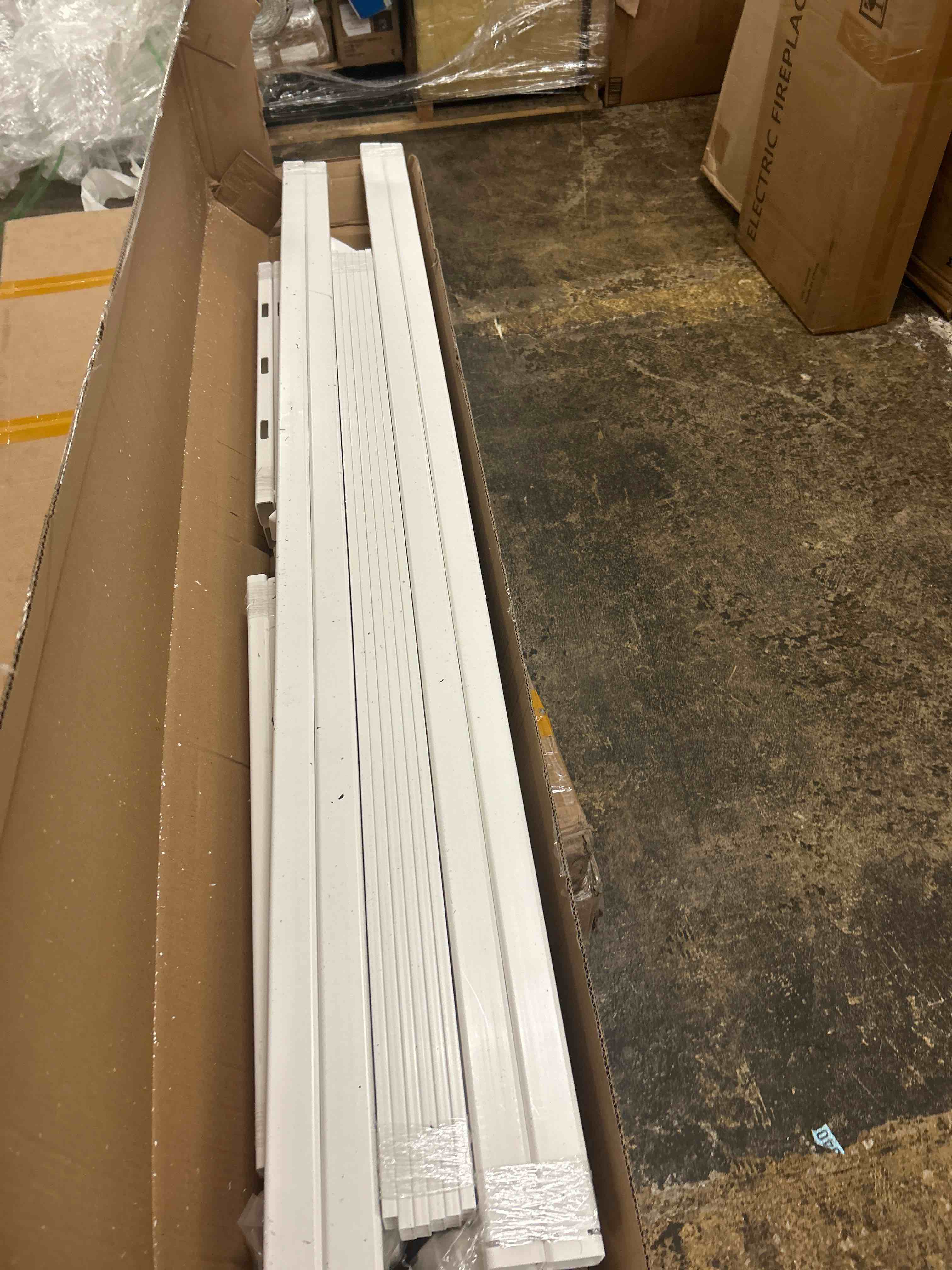 Condition photo showing New/Like New for 41" w x 86" h vinyl arbor, vinyl arch, garden arch arbor for outdoor, yard, garden, climbing plants - white