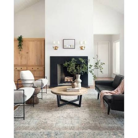 Condition photo showing New/Like New for loloi chris loves julia x jules natural/ocean 7'-6" x 9'-6" area rug