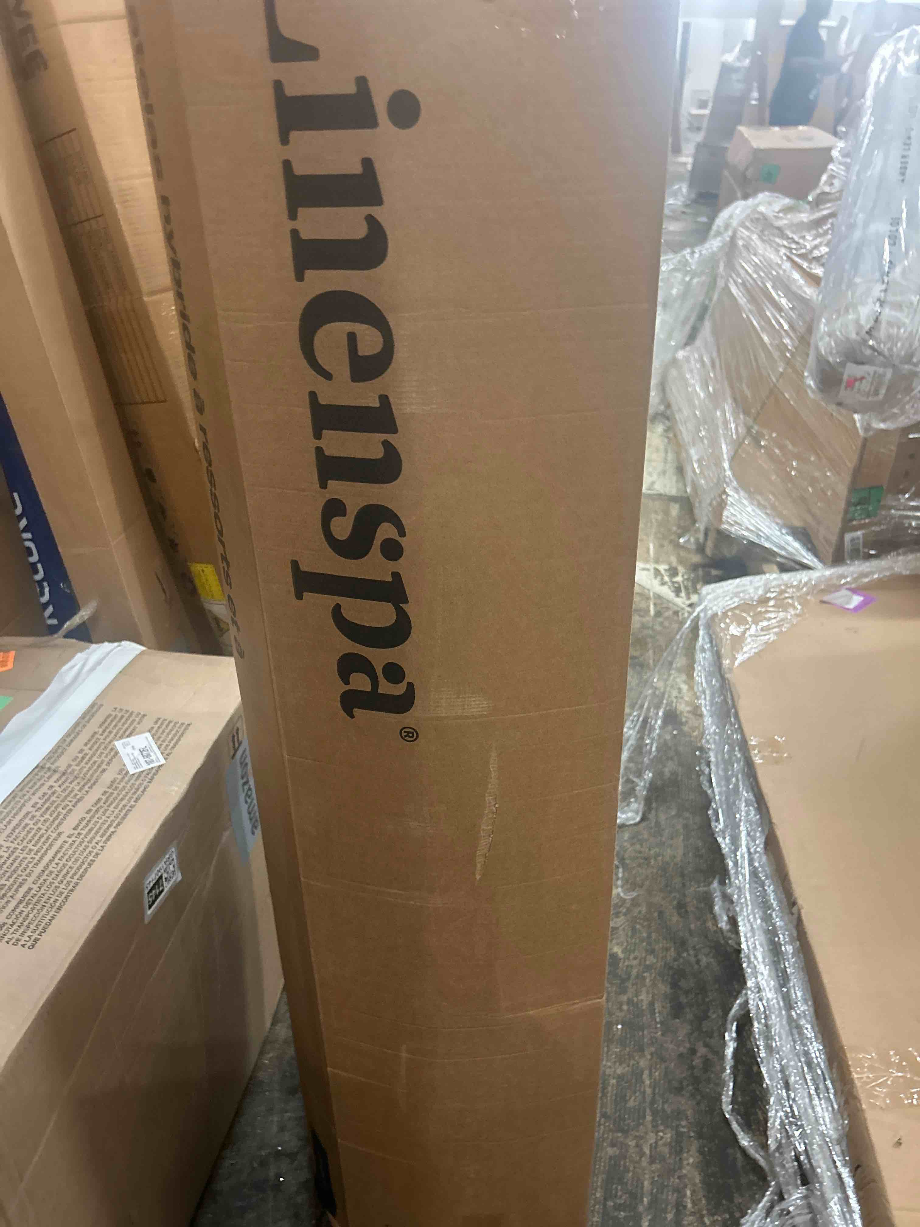 Condition photo showing New/Like New for linenspa 8 inch memory foam and spring hybrid mattress - medium firm feel - bed in a box - quality comfort and adaptive support - breathable - cooling - guest and kids bedroom - full size