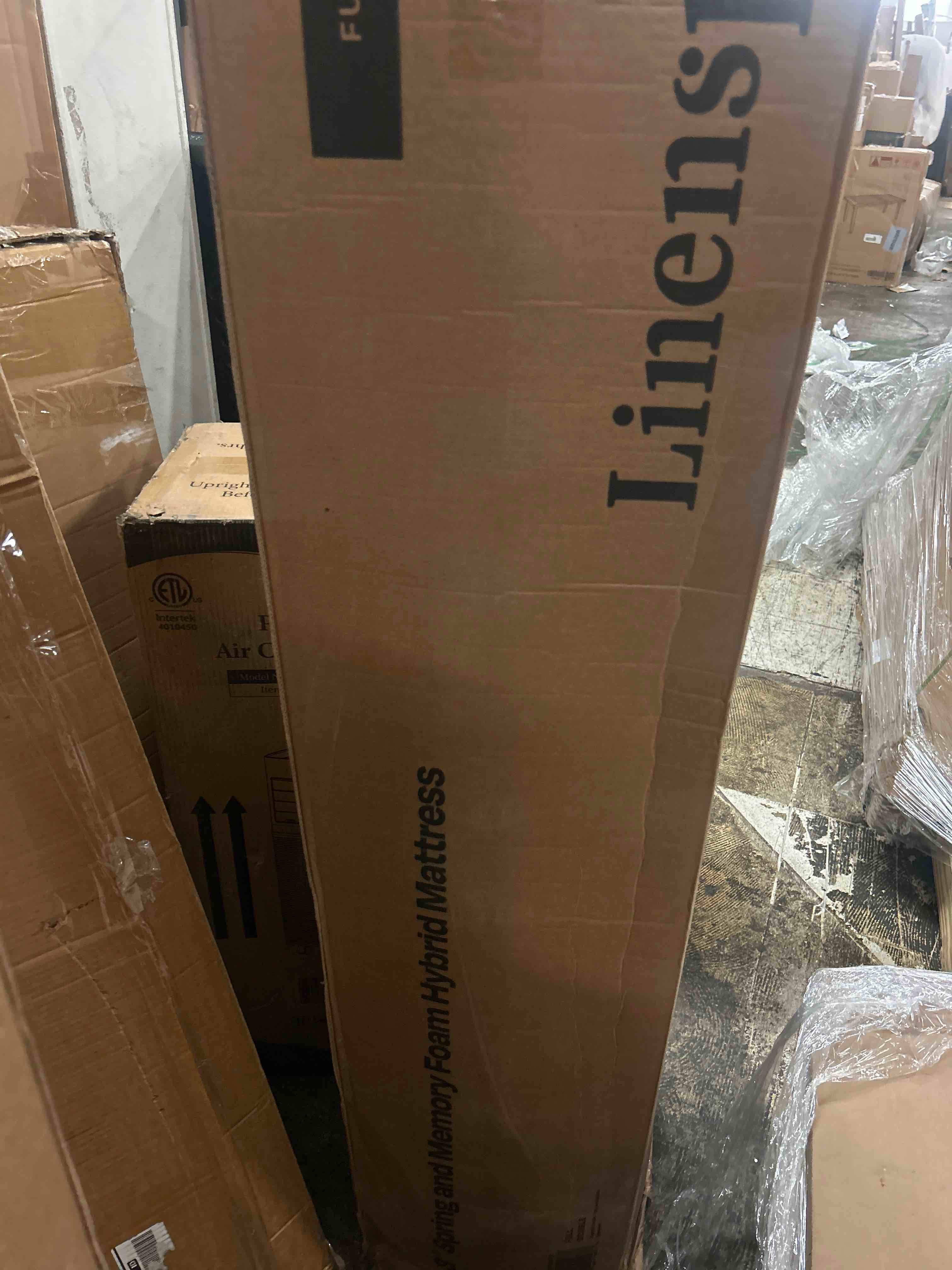 Condition photo showing New/Like New for linenspa 8 inch memory foam and spring hybrid mattress - medium firm feel - bed in a box - quality comfort and adaptive support - breathable - cooling - guest and kids bedroom - full size